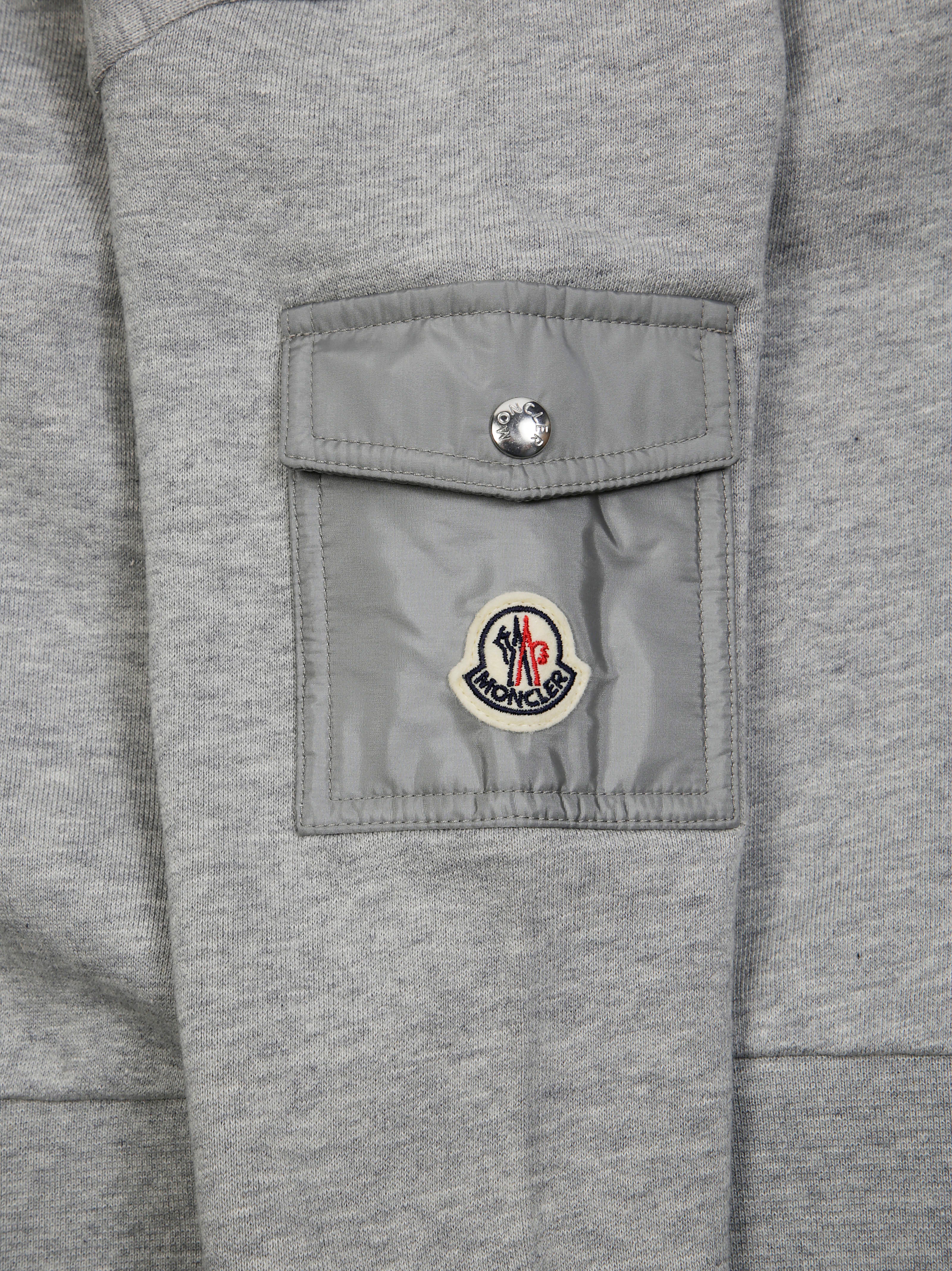 MONCLER Classic Logo Crew Neck Sweatshirt