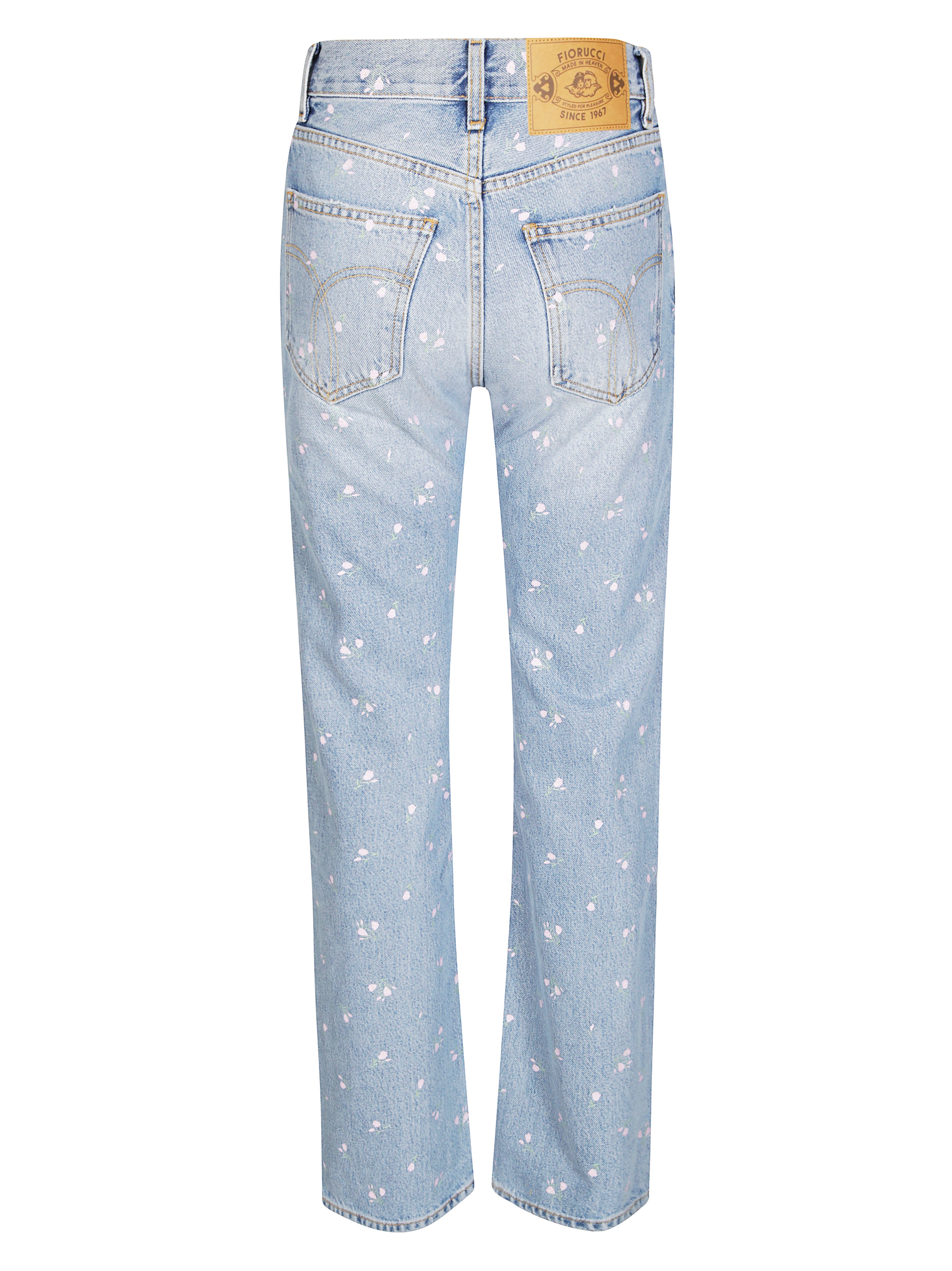 FIORUCCI Floral Print Mini Jeans for Men