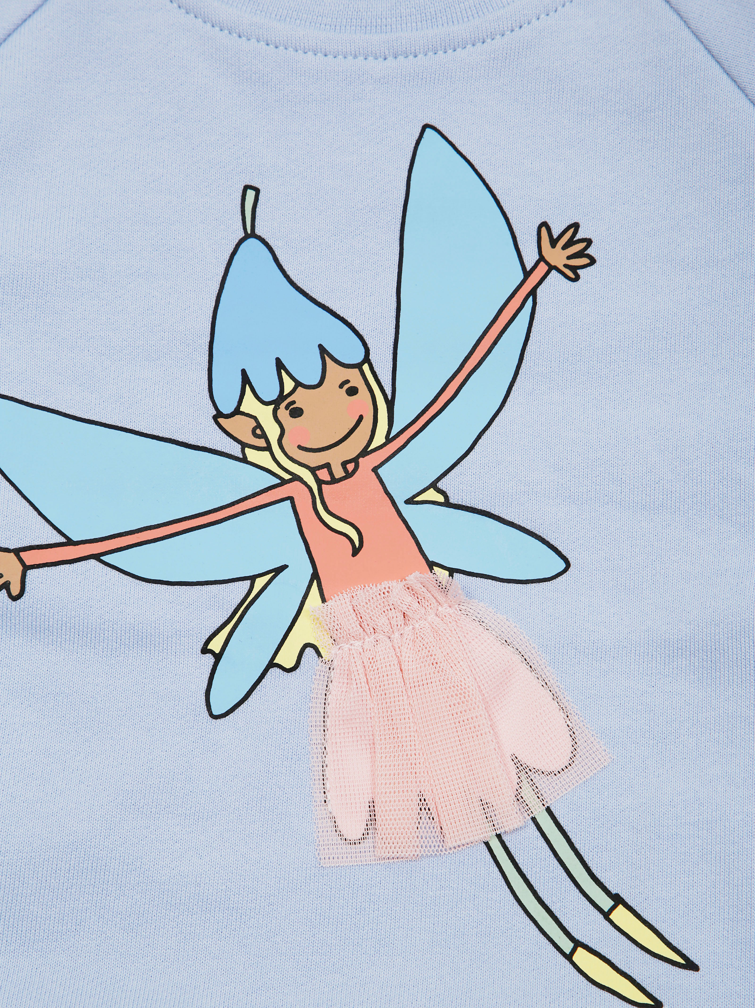 STELLA MC CARTNEY Mini Graphic Sweatshirt with Skirt Detail