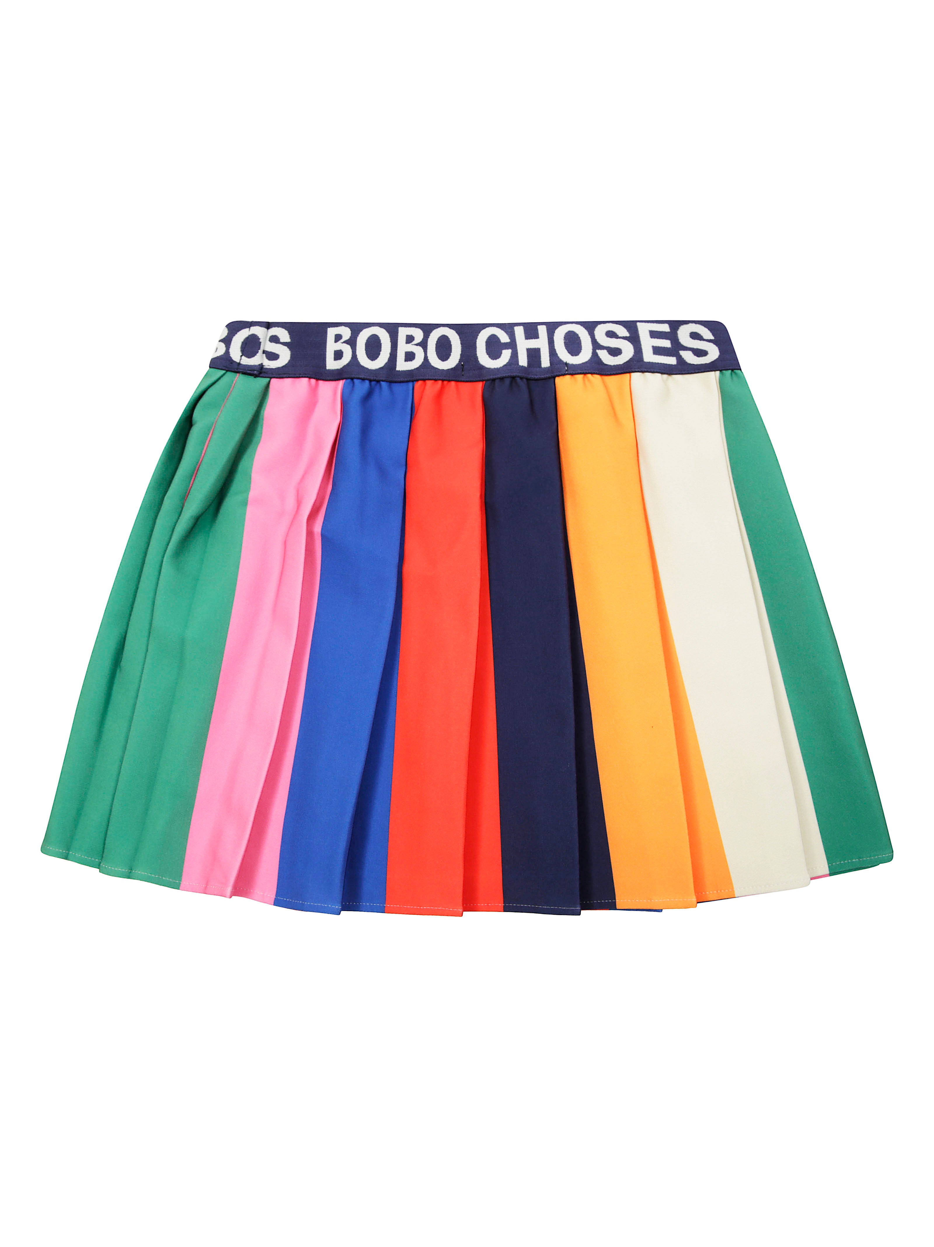 BOBO CHOSES Pleated Block Skirt for Kids
