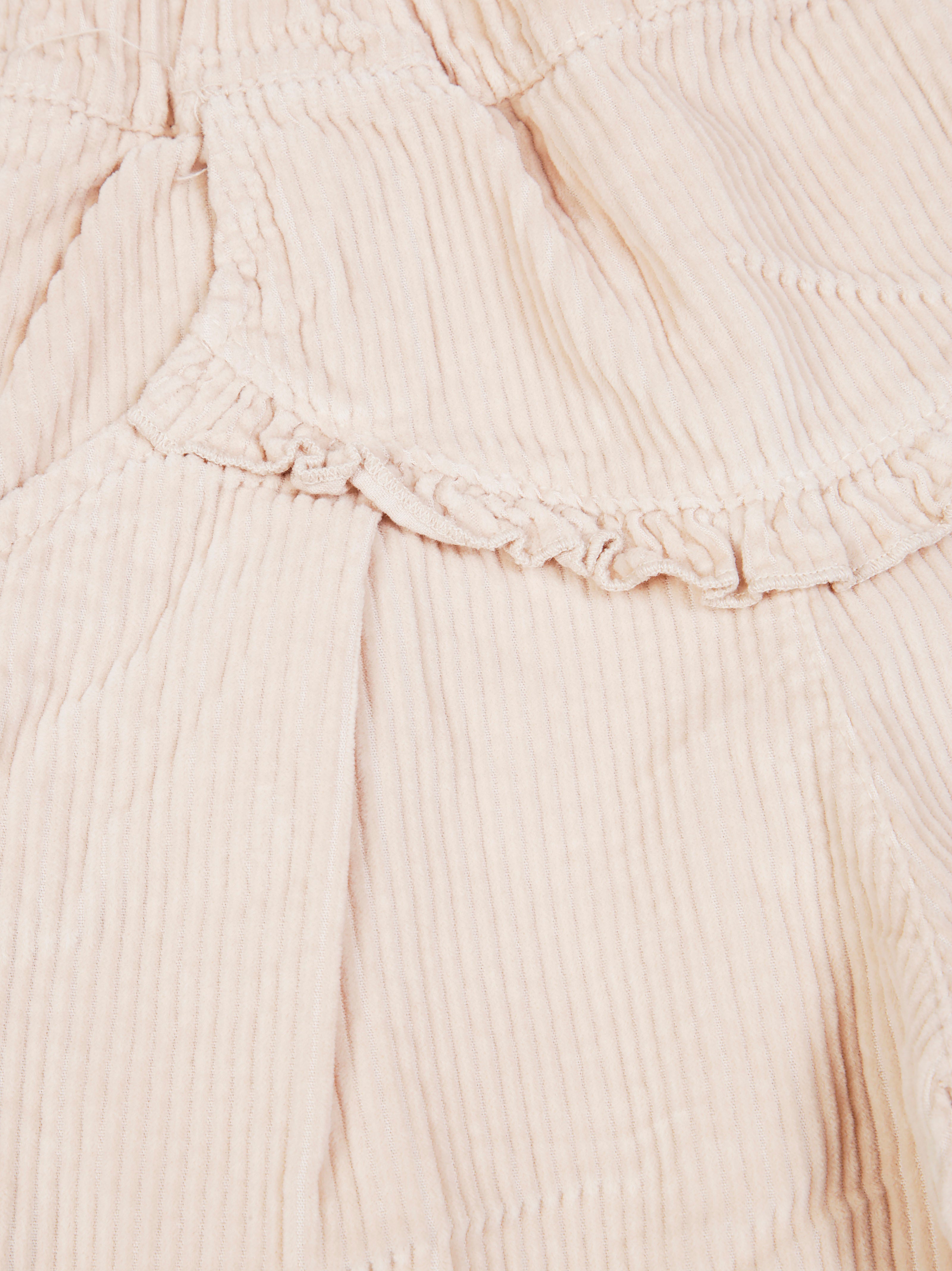 1+IN THE FAMILY Mini Velvety Trousers with Rouching