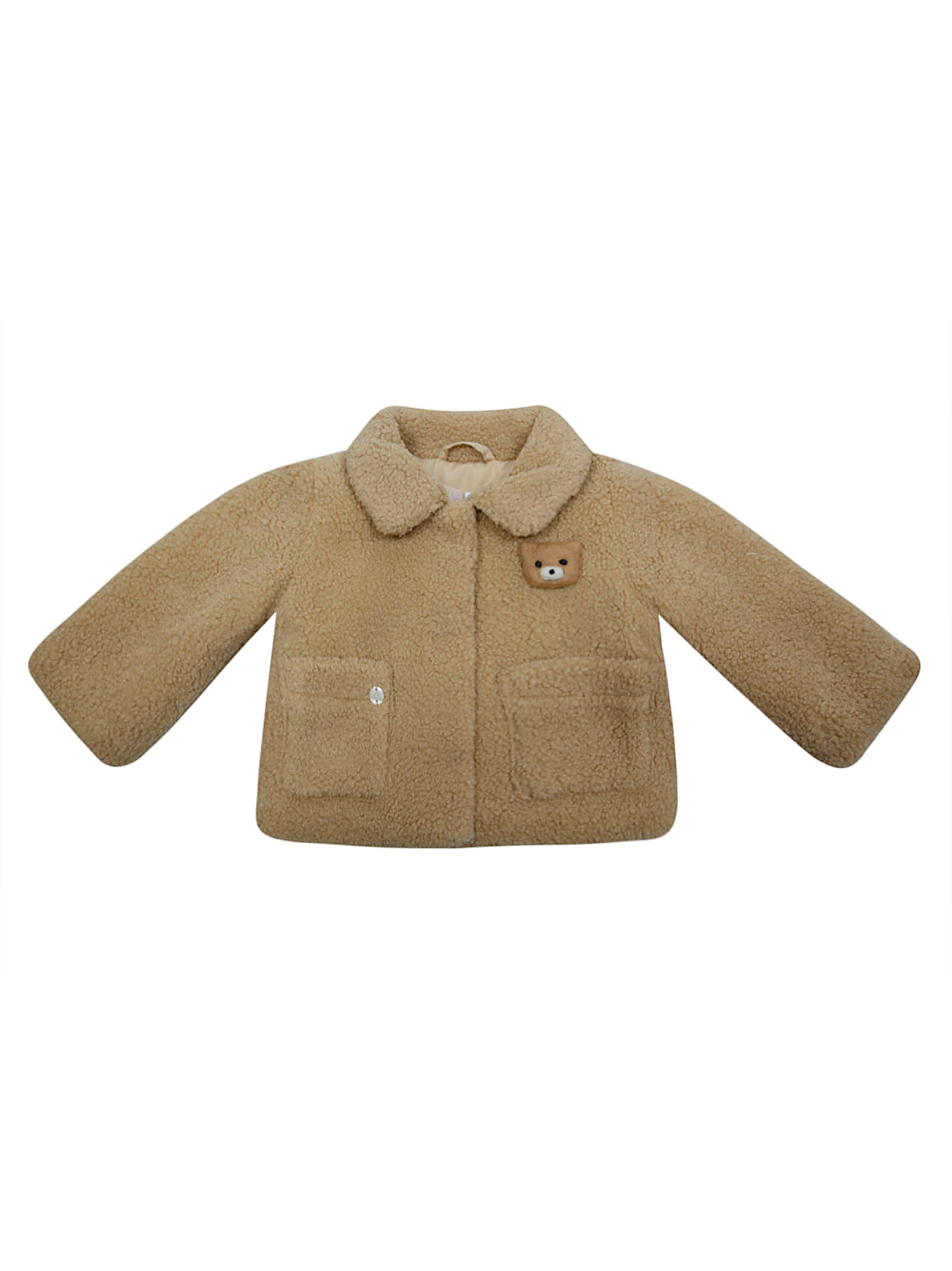 LIU JO KIDS Mini Kids Jacket with Cozy Bear Design