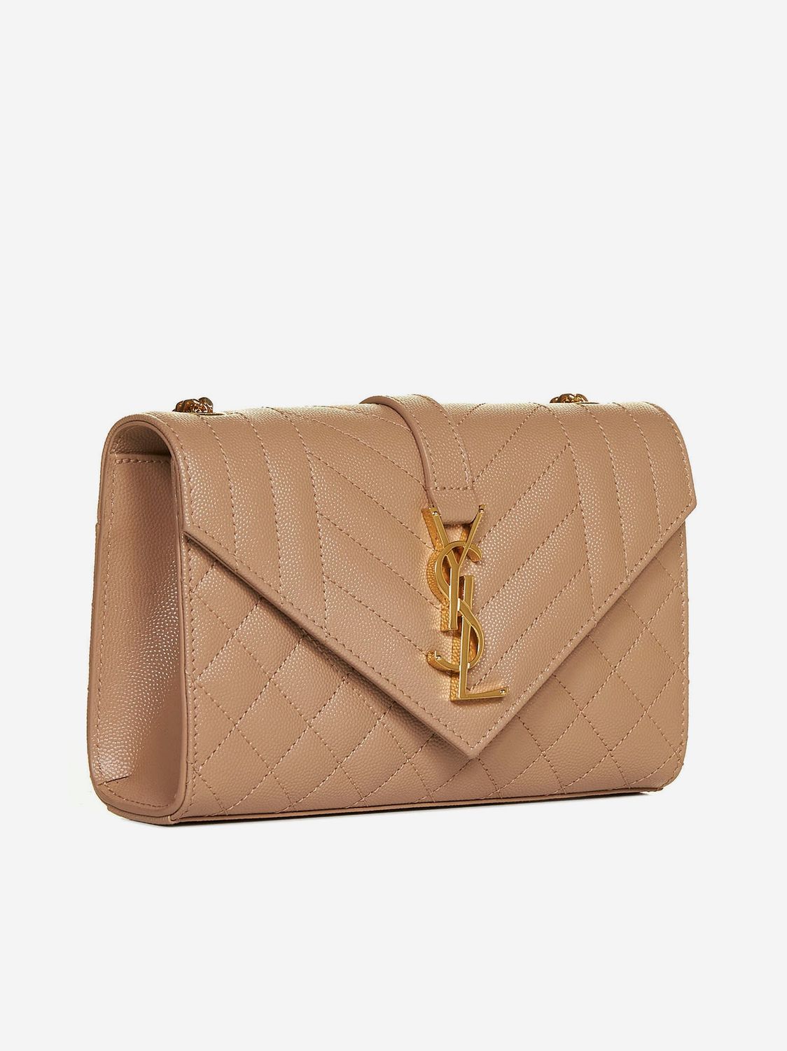 SAINT LAURENT Mini Grain Leather Crossbody Bag