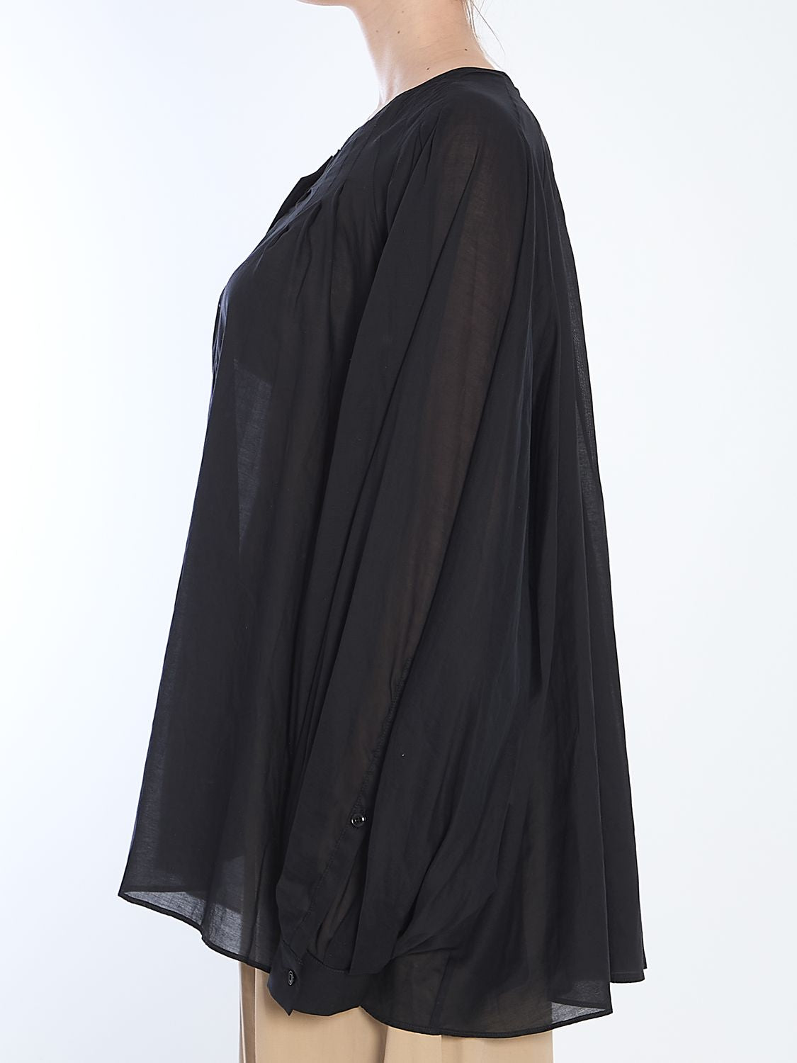 THE LATEST Oversized Round-Neck Blouse - XS