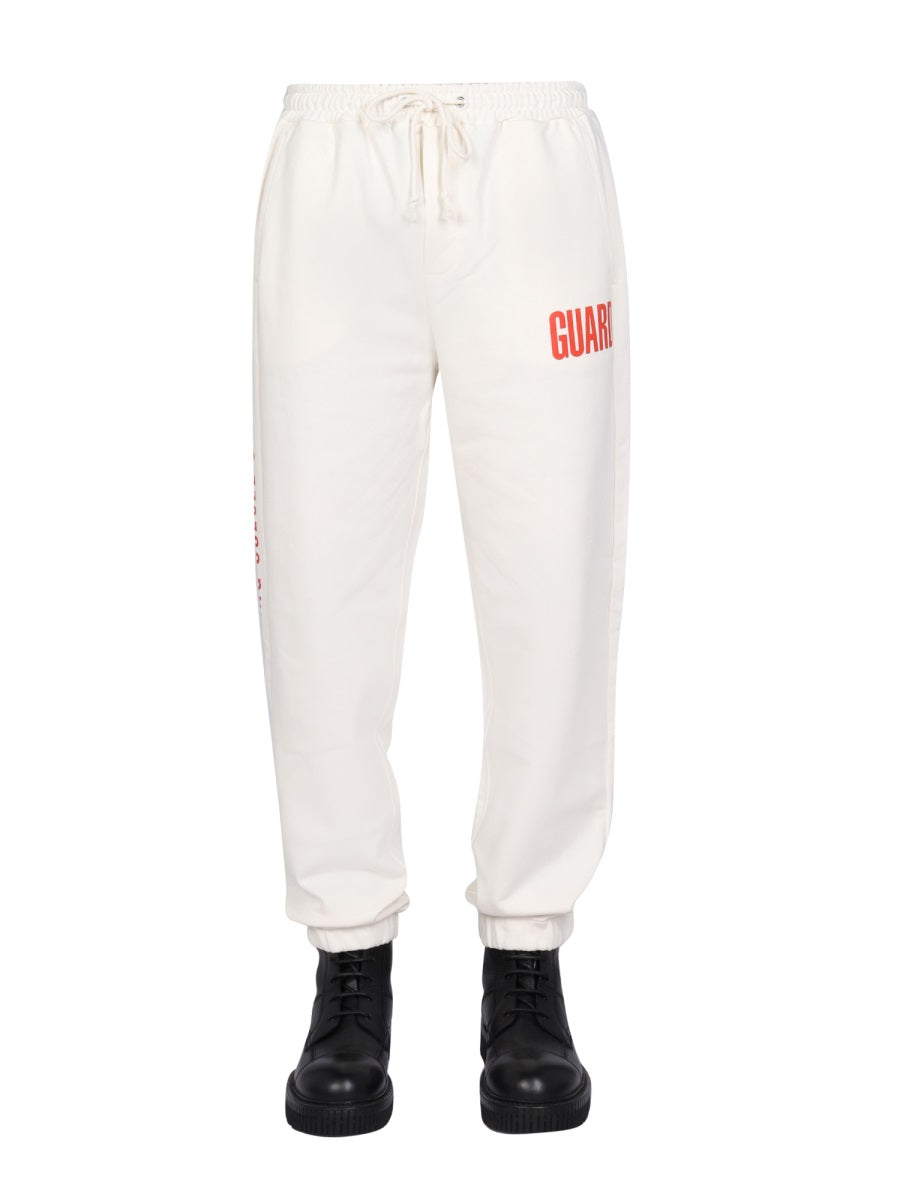 HELMUT LANG Logo Print Jogging Pants for Men