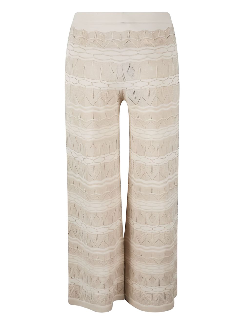 D.EXTERIOR High-Waist Knit Lace Pants