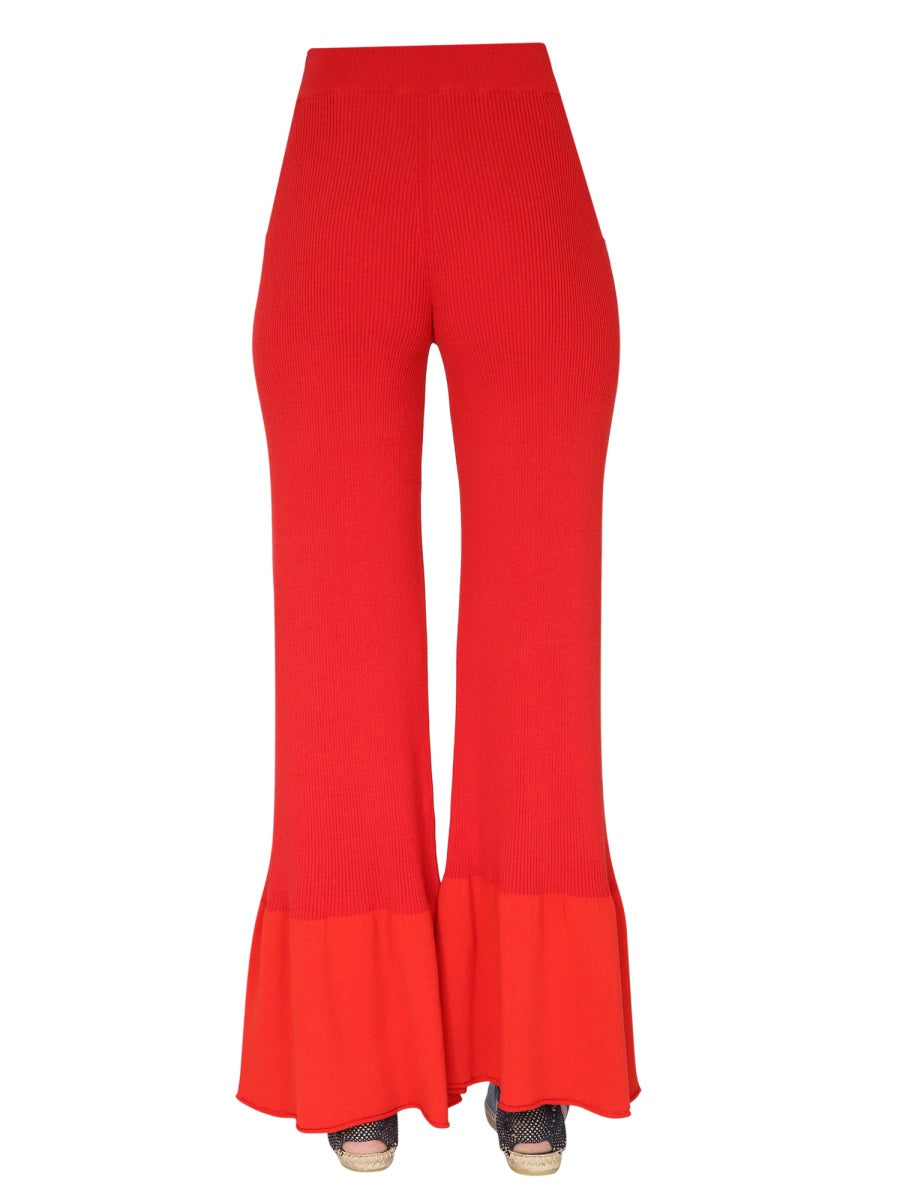 STELLA MCCARTNEY Ribbed Knit Trousers for Women
