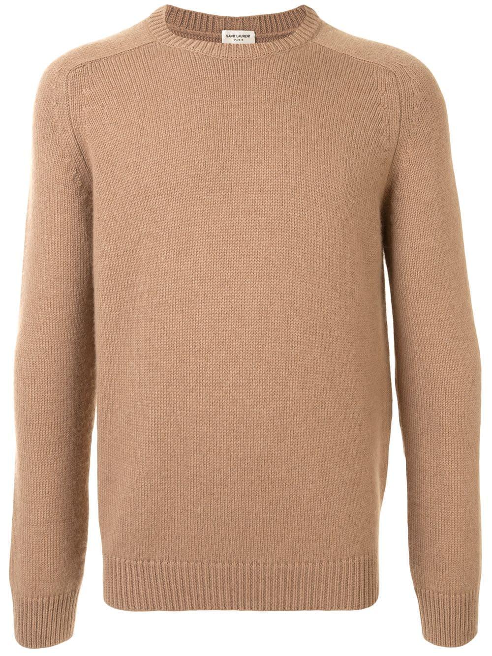 SAINT LAURENT Casual Round Neck Sweater for Men