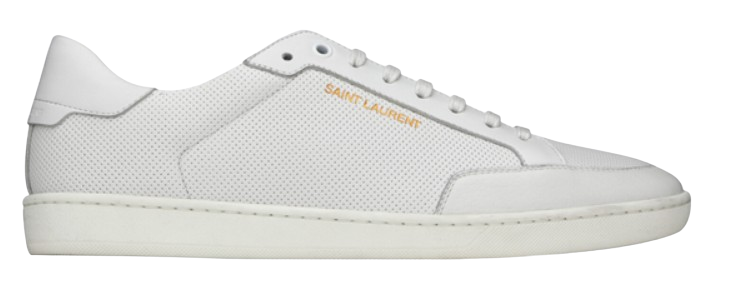 SAINT LAURENT Leather Flat Sneakers for Men