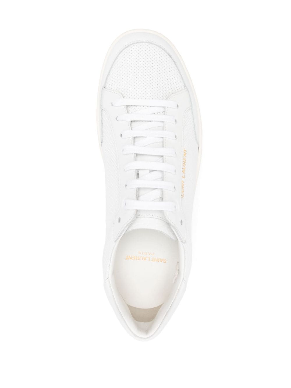SAINT LAURENT Leather Flat Sneakers for Men