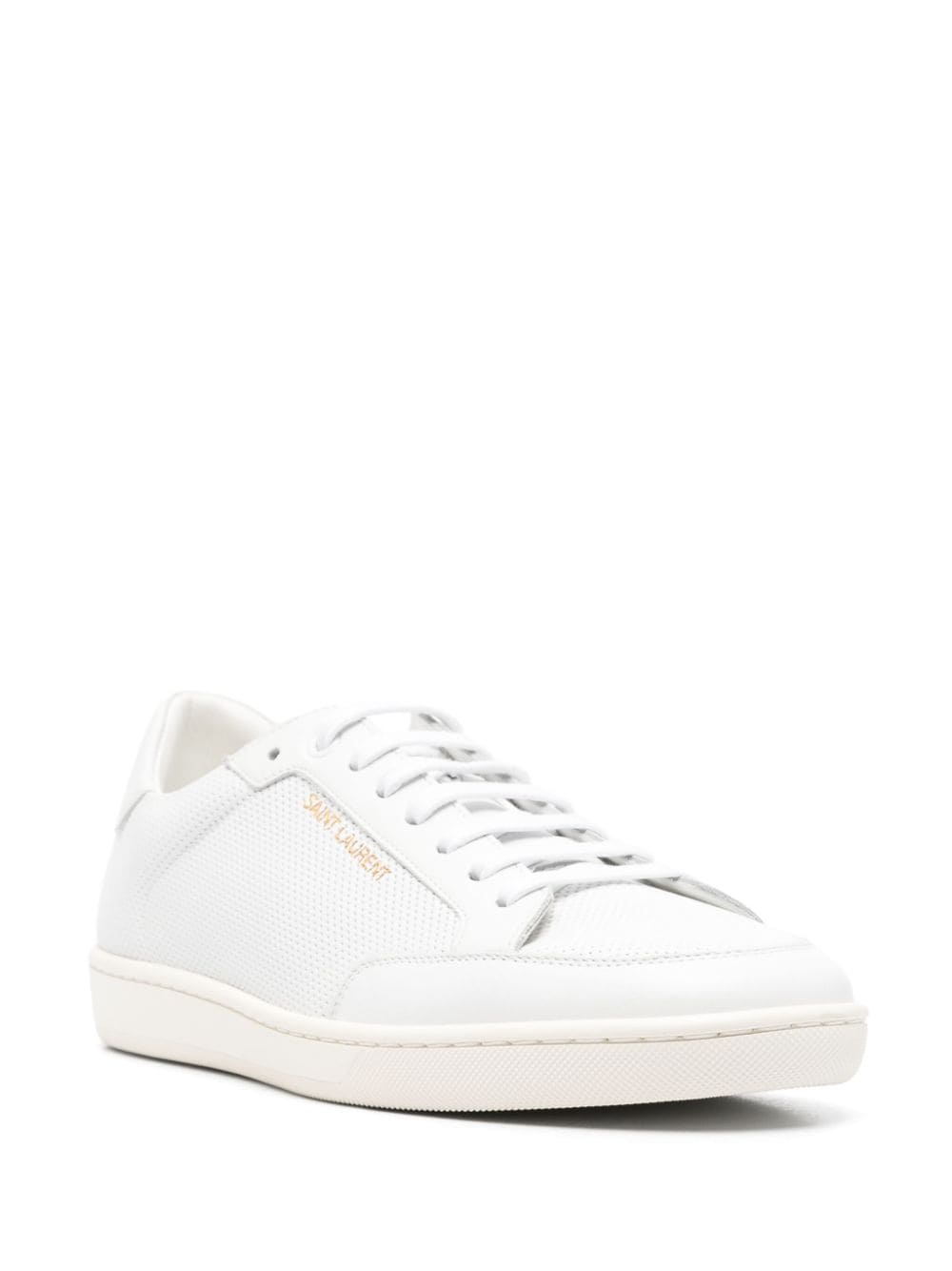 SAINT LAURENT Leather Flat Sneakers for Men