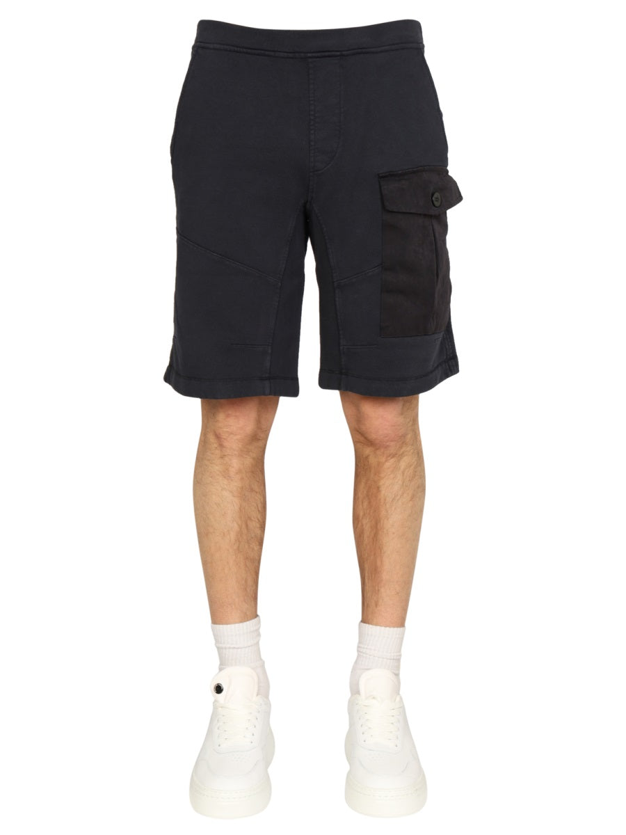 TEN C Men's Mini Pocket Bermuda Shorts