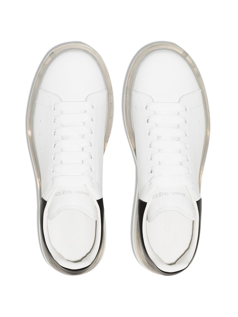ALEXANDER MCQUEEN Classic Leather Sneakers with Contrasting Heel