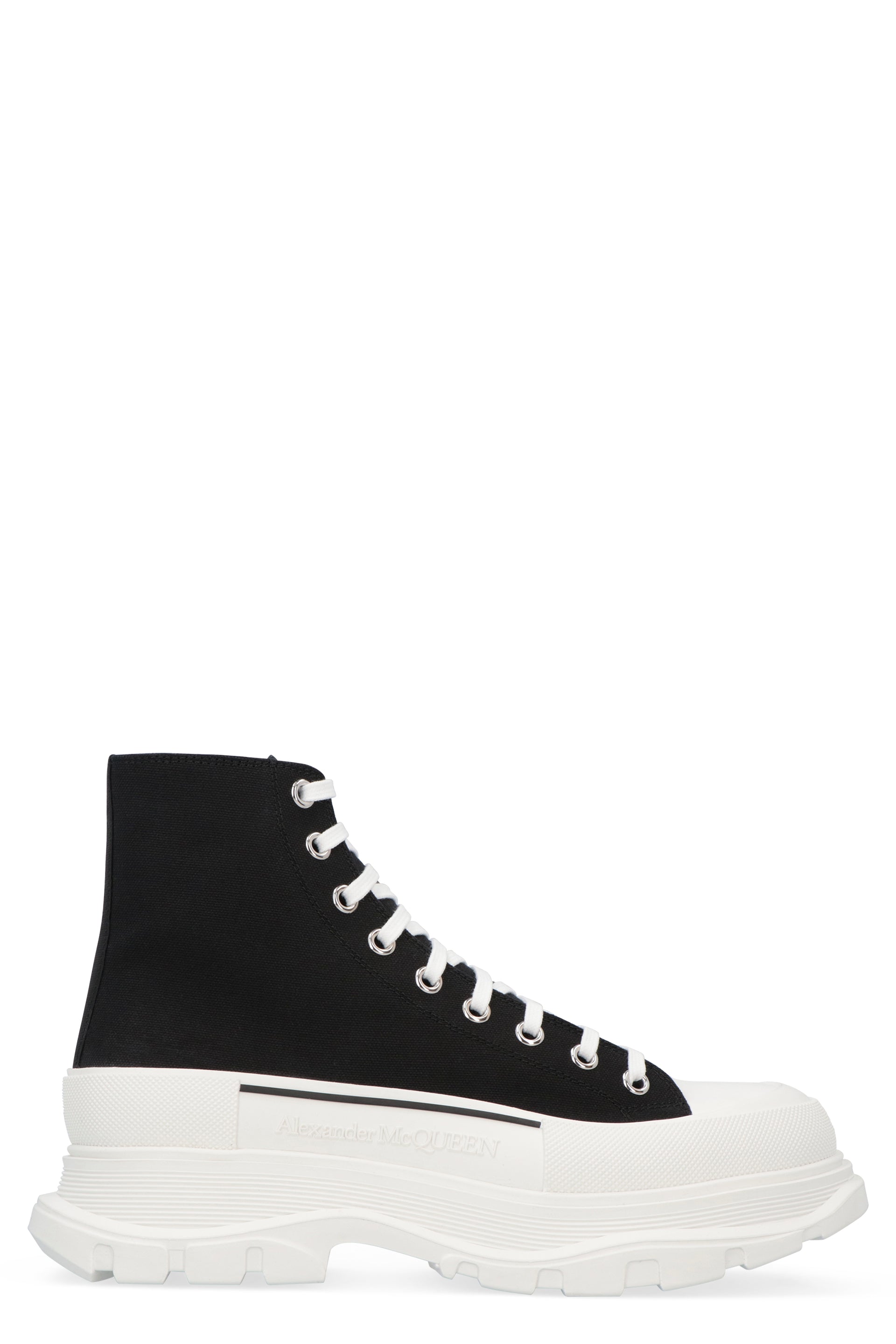 ALEXANDER MCQUEEN Tread Slick Lace-Up Ankle Boots