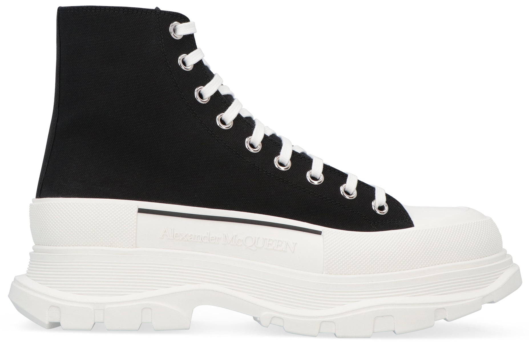 ALEXANDER MCQUEEN Tread Slick Lace-Up Ankle Boots
