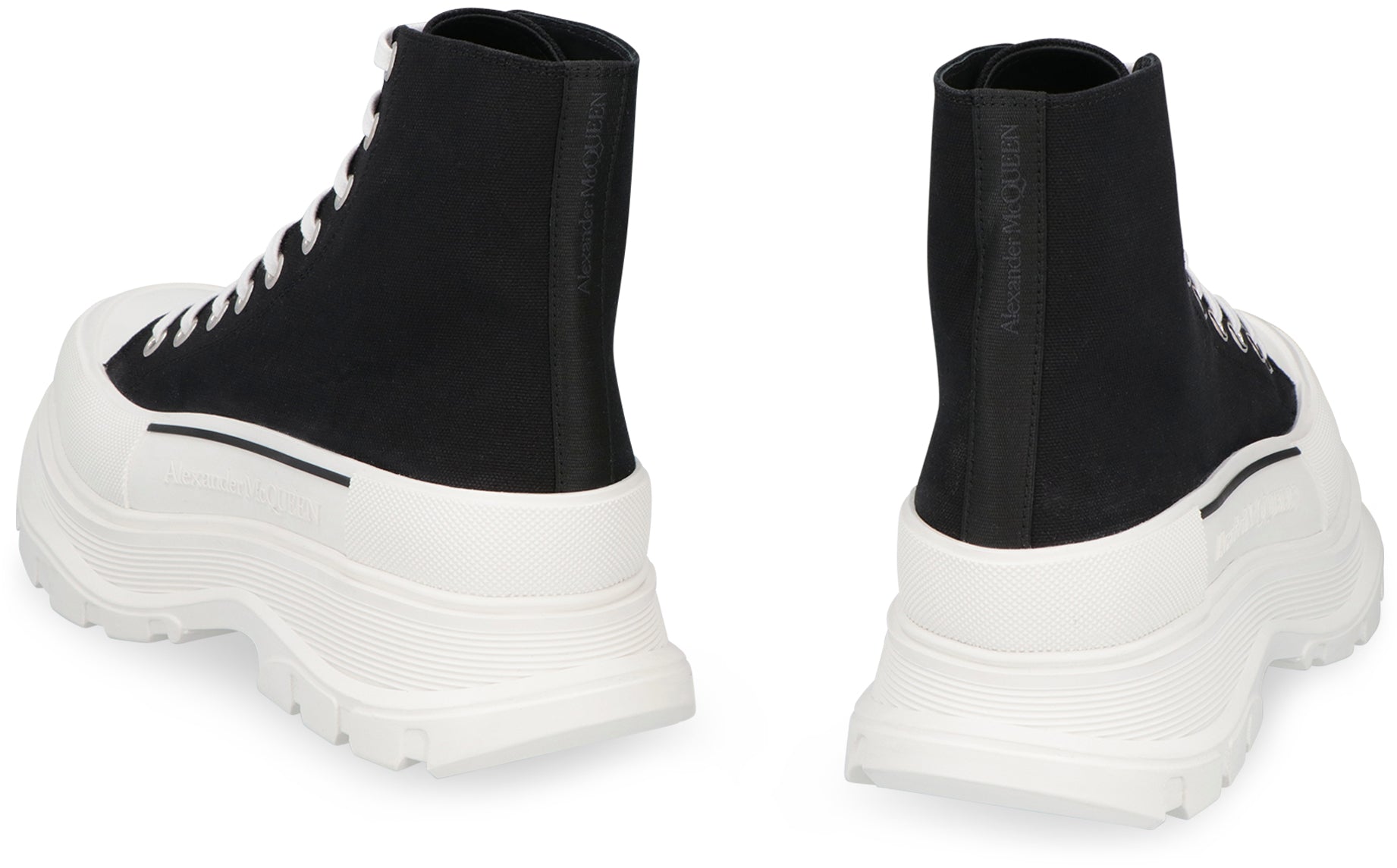 ALEXANDER MCQUEEN Tread Slick Lace-Up Ankle Boots