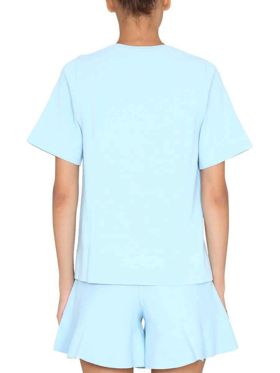 STELLA MCCARTNEY Asymmetrical Hemline T-Shirt for Women