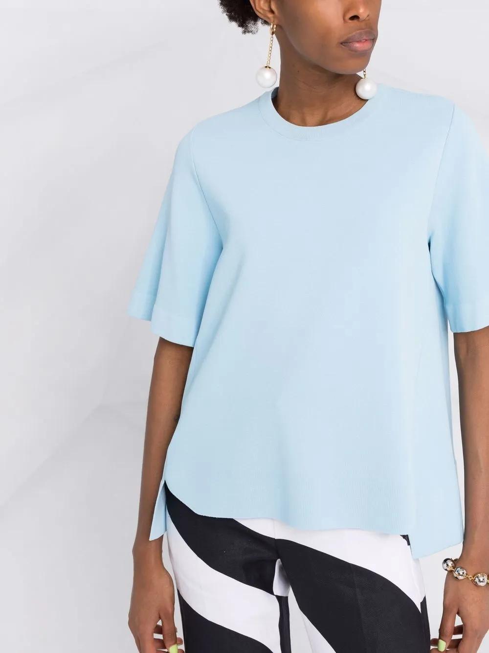 STELLA MCCARTNEY Asymmetrical Hemline T-Shirt for Women