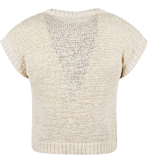 D.EXTERIOR Textured Knit Tee - Short Sleeves