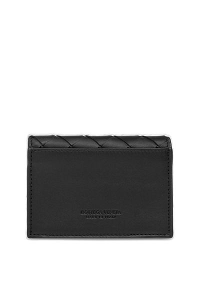 BOTTEGA VENETA Woven Raffia Mini Card Case - 11cm x 7.5cm
