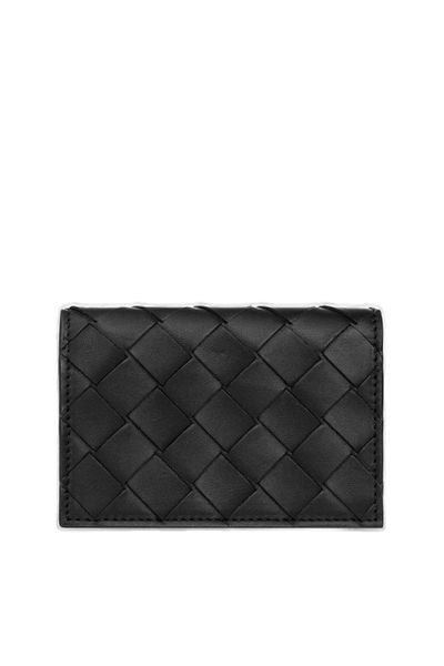 BOTTEGA VENETA Woven Raffia Mini Card Case - 11cm x 7.5cm