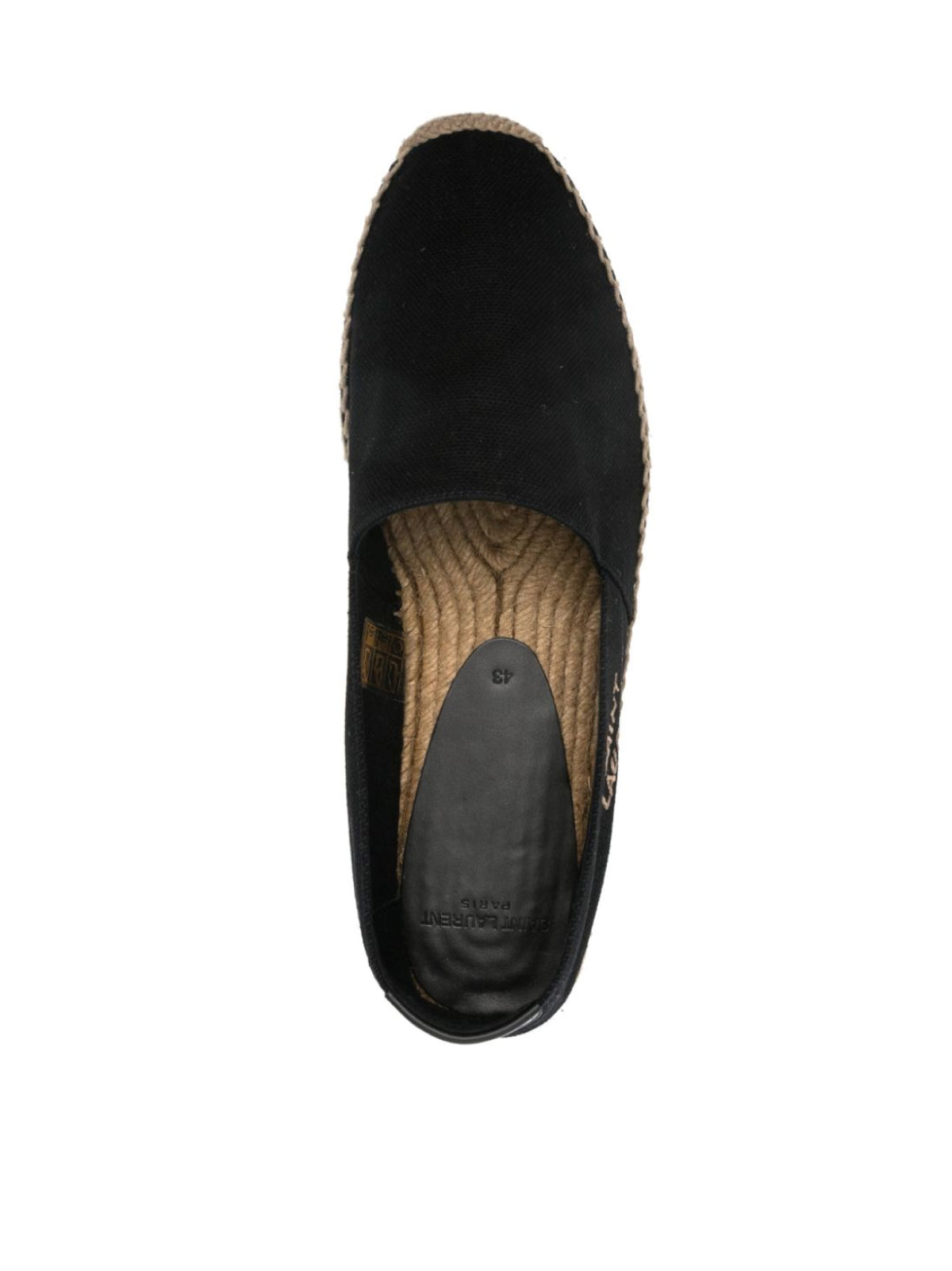 SAINT LAURENT Embroidered Logo Espadrilles for Men