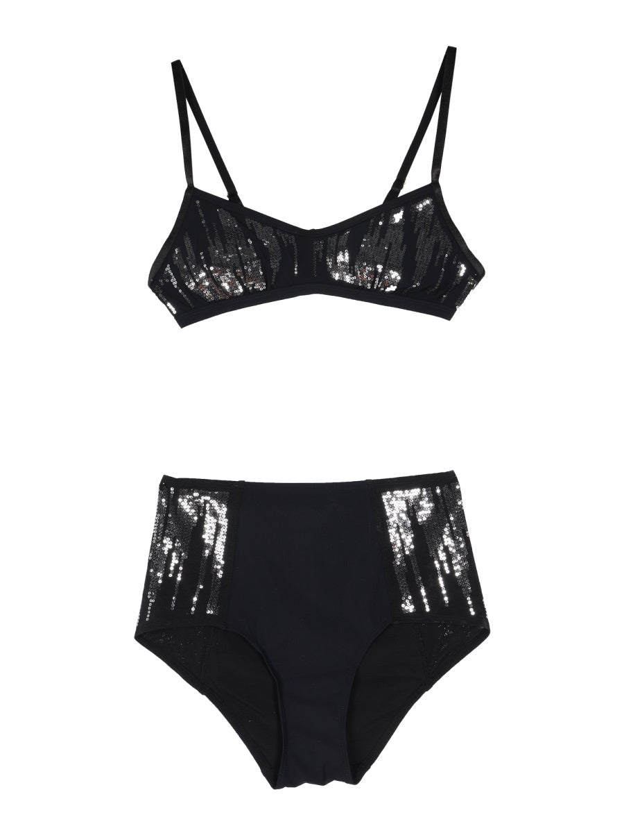 HUALA Sequined Mini Bralette Set