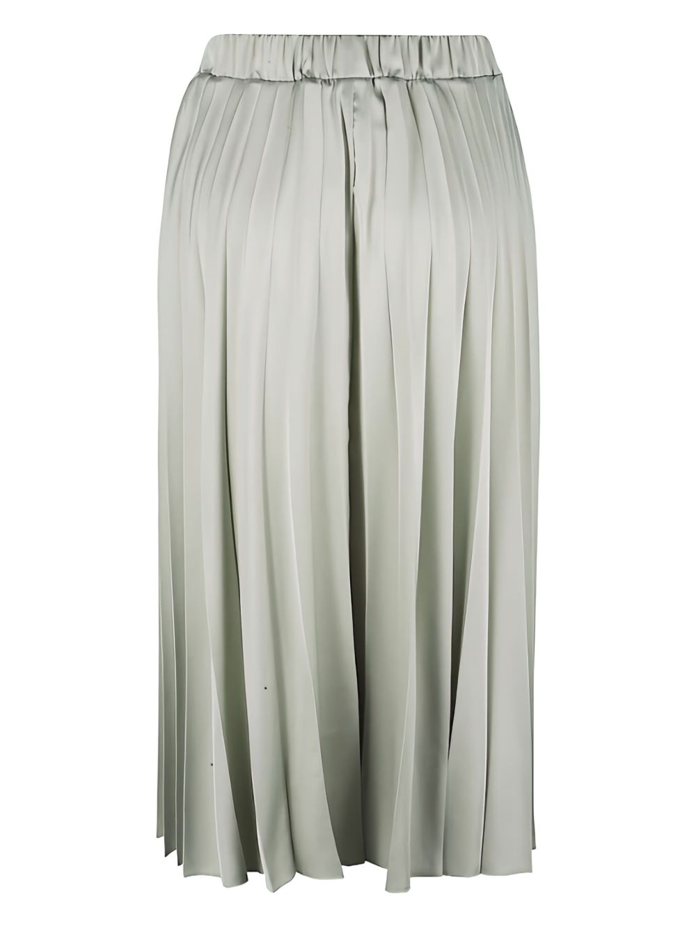 D.EXTERIOR Pleated Satin Midi Skirt with Elasticated Waistband