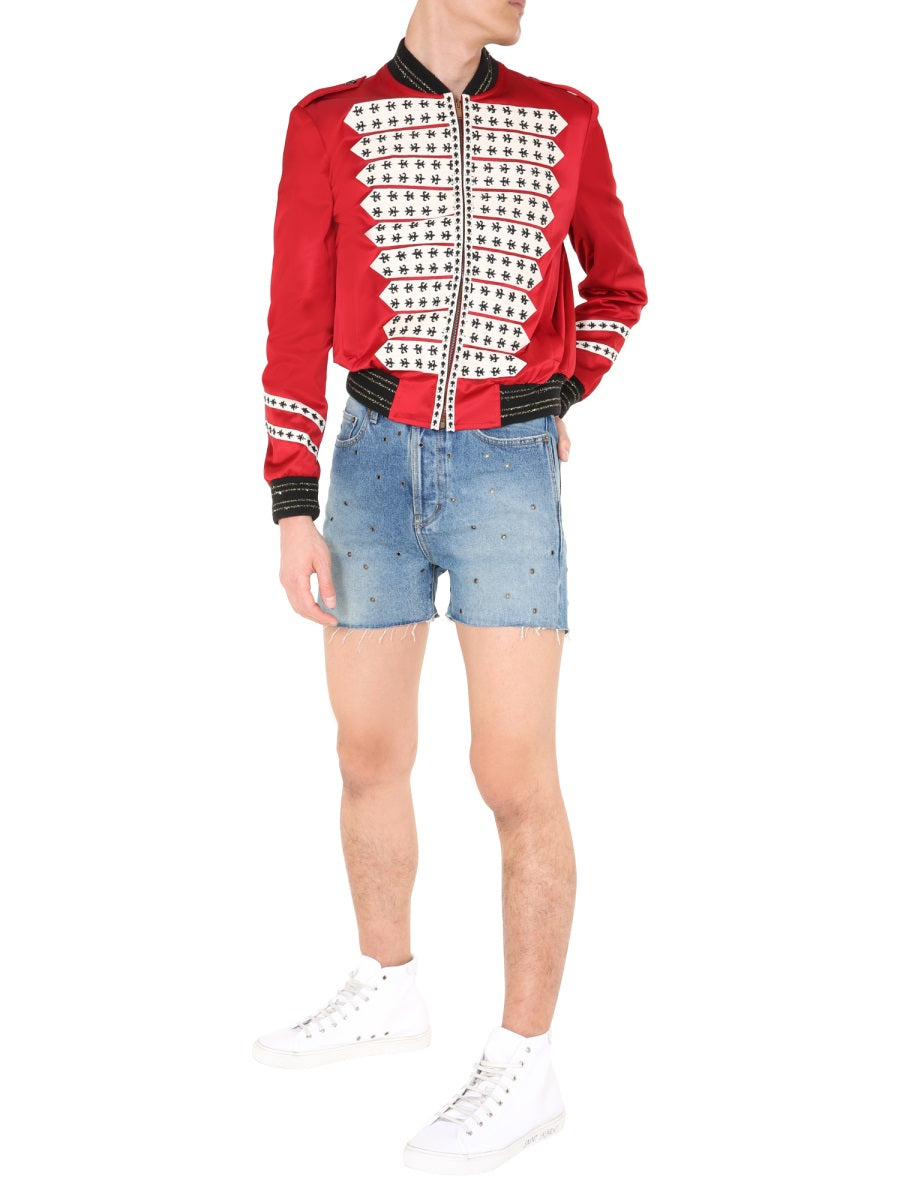 SAINT LAURENT Denim Bermuda Shorts