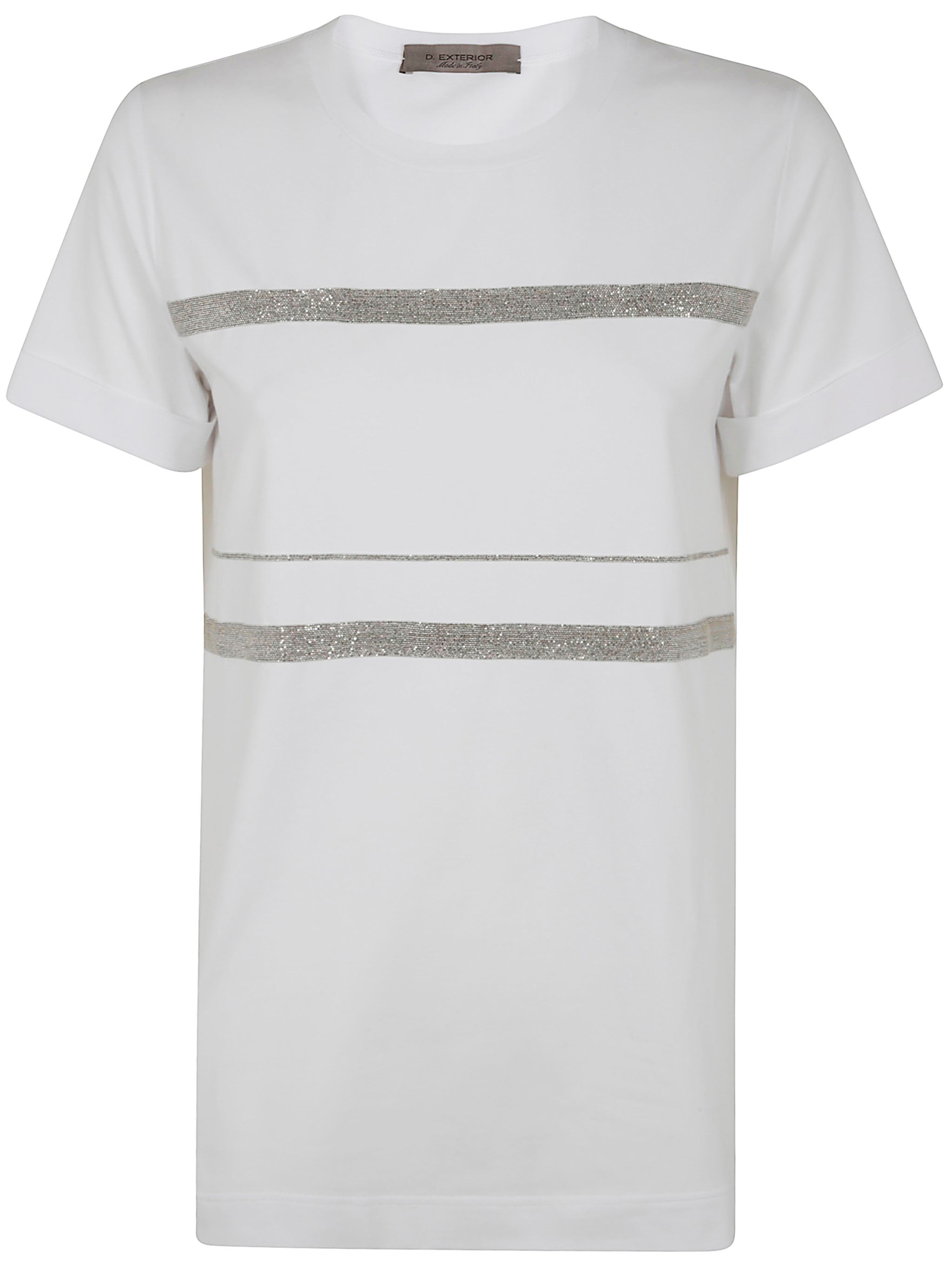 D.EXTERIOR Chain Drop Mini T-Shirt for Women