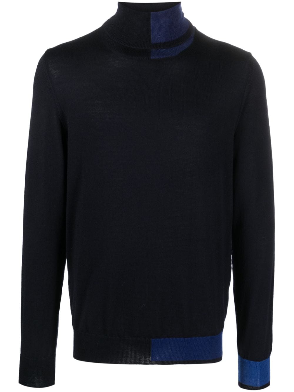 DEL CARLO Classic Wool Turtle Neck Sweater