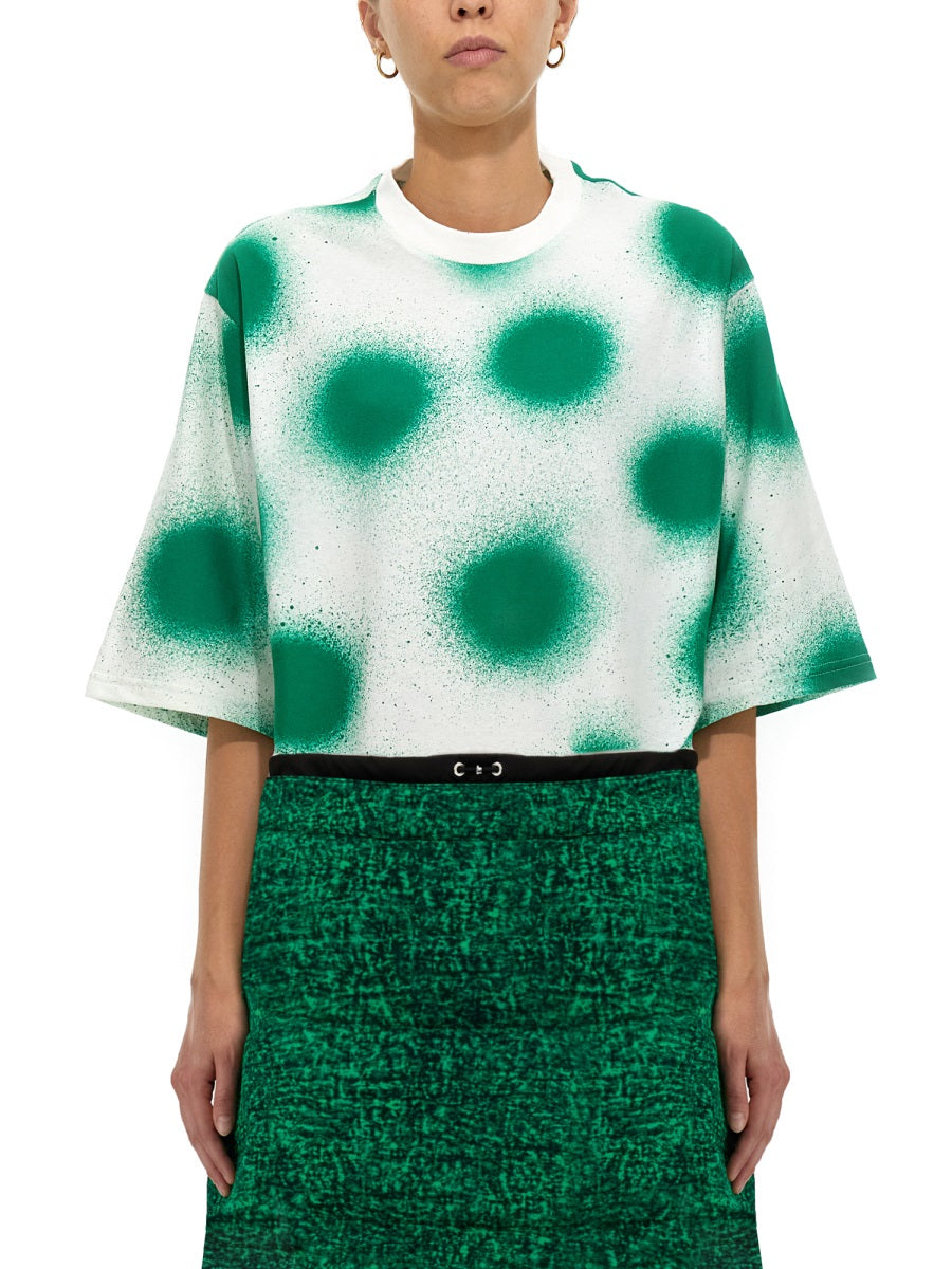 MONCLER GENIUS Unisex Crew-Neck Short Sleeve Print T-Shirt