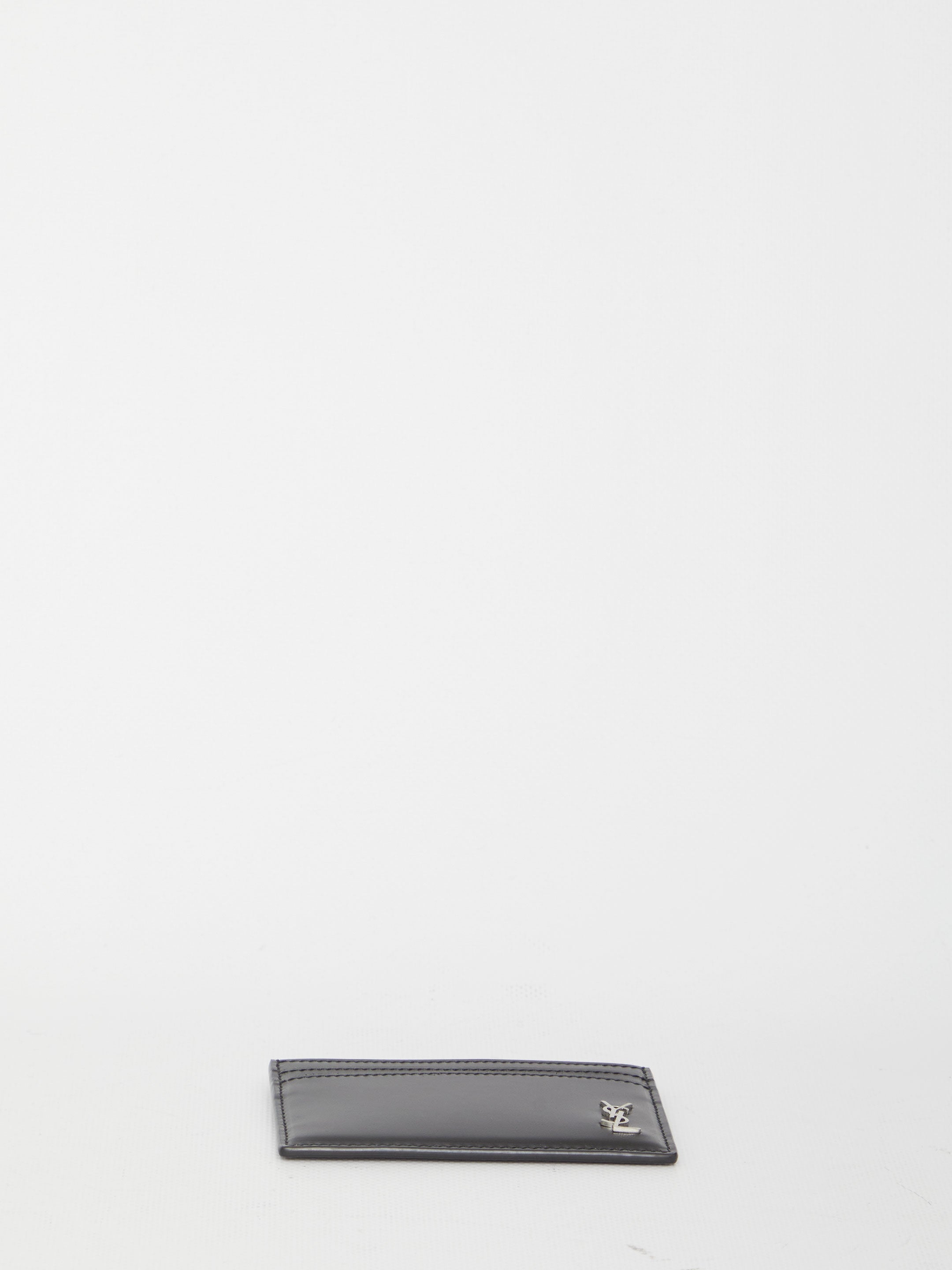 SAINT LAURENT Mini Leather Card Holder