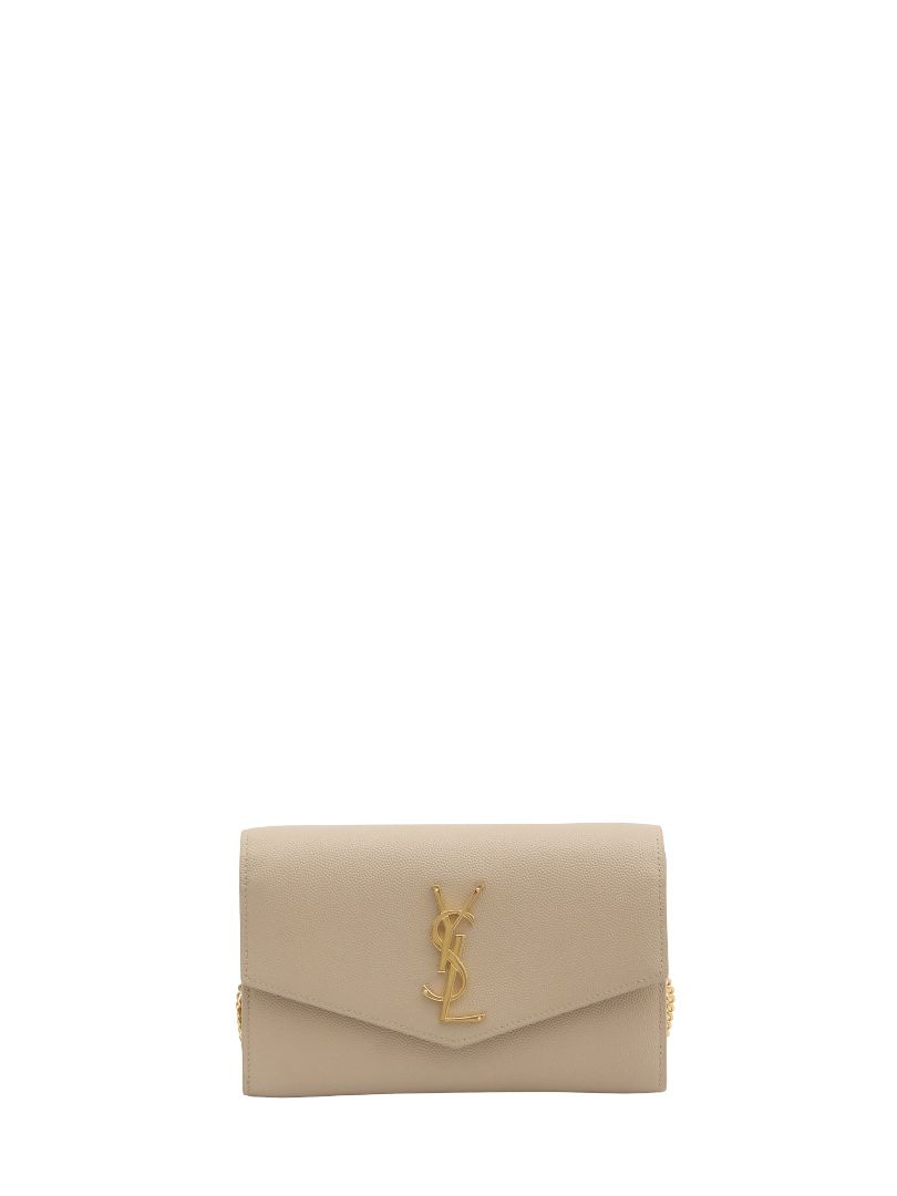 SAINT LAURENT Mini Envelope Pouch Handbag with Chain - FW25