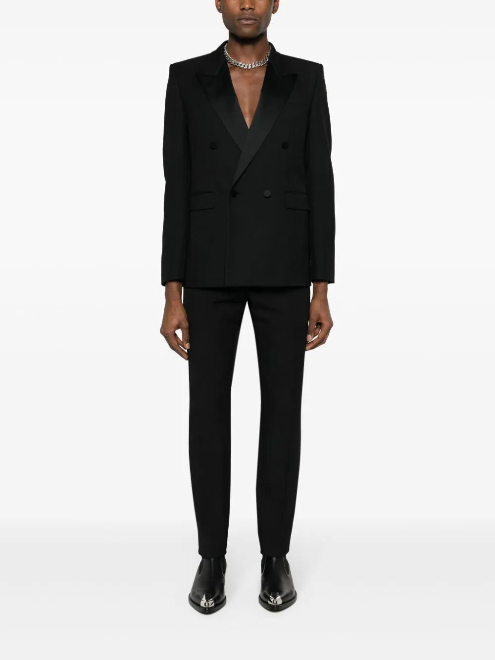 SAINT LAURENT Men's Classic Wool Pants - SS24 Collection