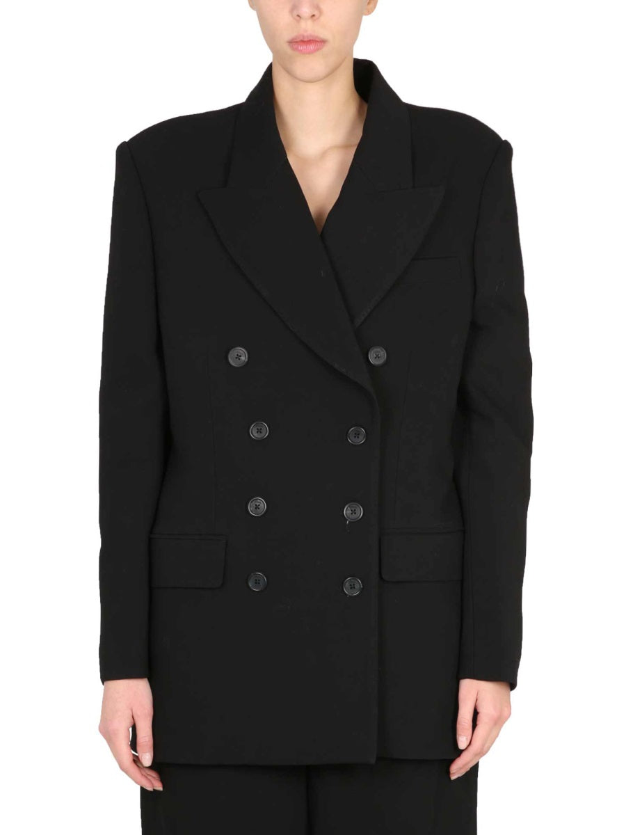 KHAITE Elegant Tanner Jacket with Mirror Lapels