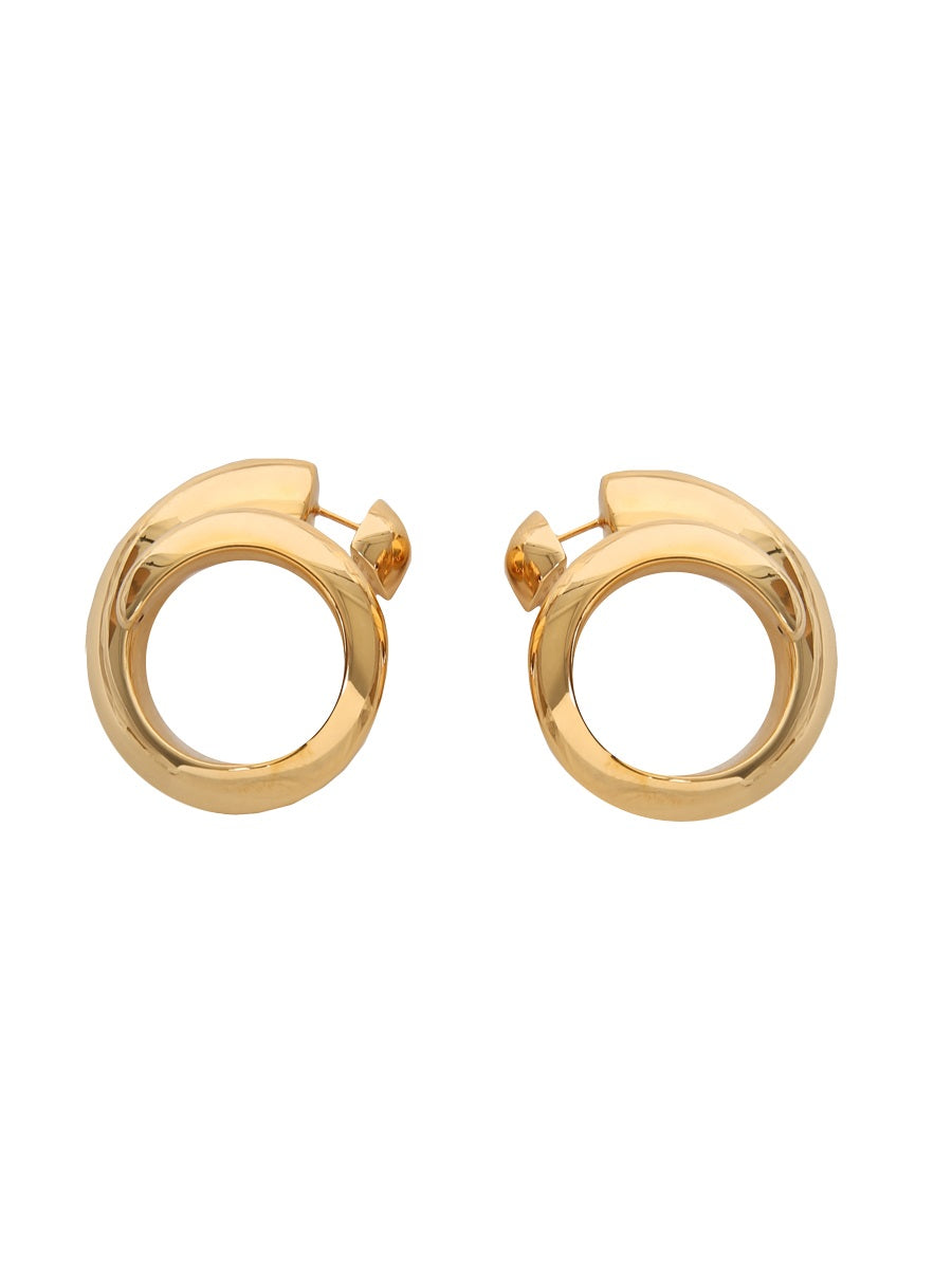 BOTTEGA VENETA Spiral Circle Earrings
