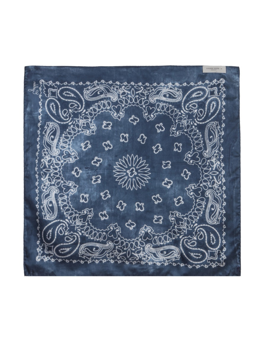 GOLDEN GOOSE Paisley Print Scarf - 65 CM