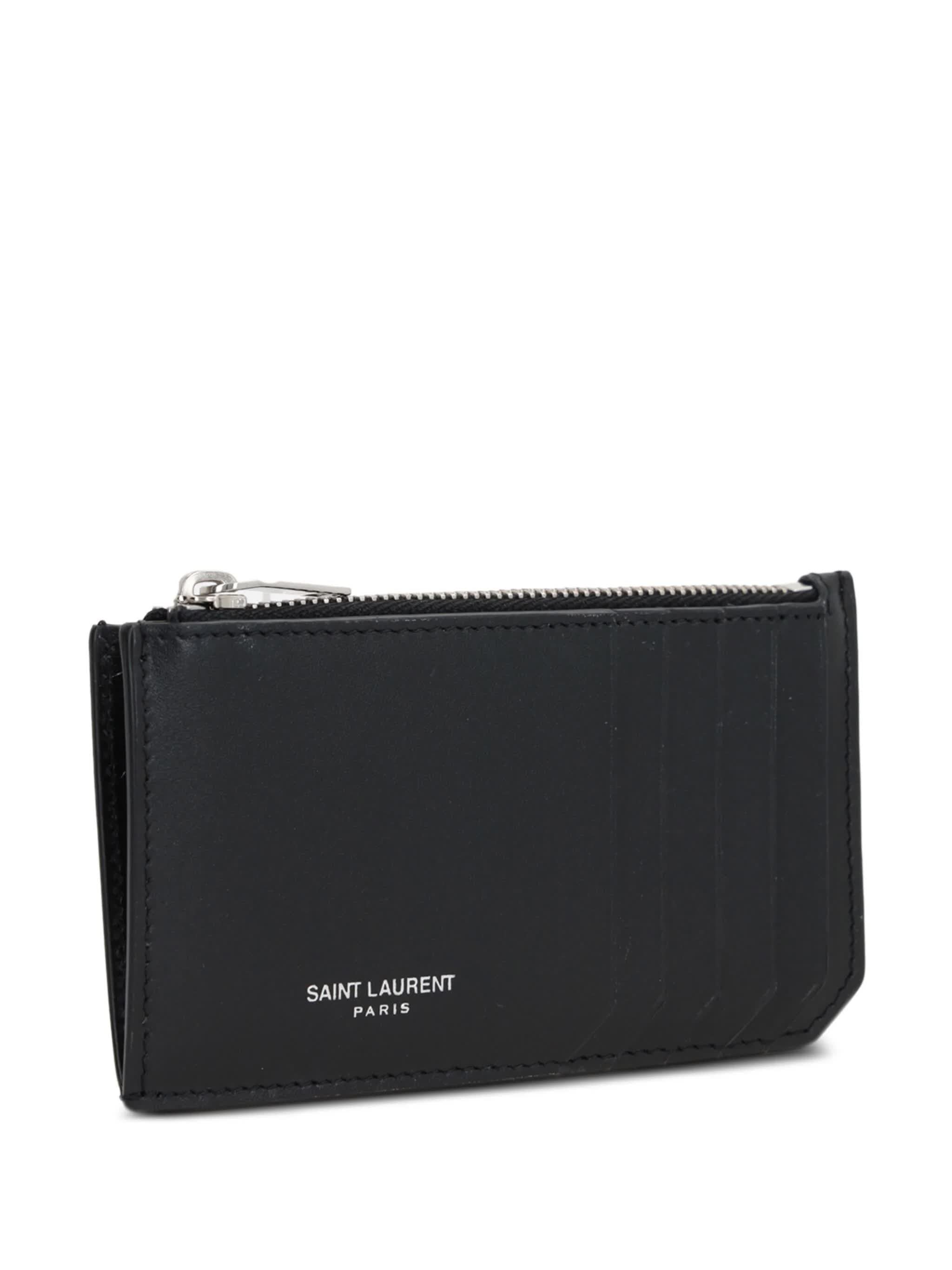 SAINT LAURENT Men's Mini Wool Wallet