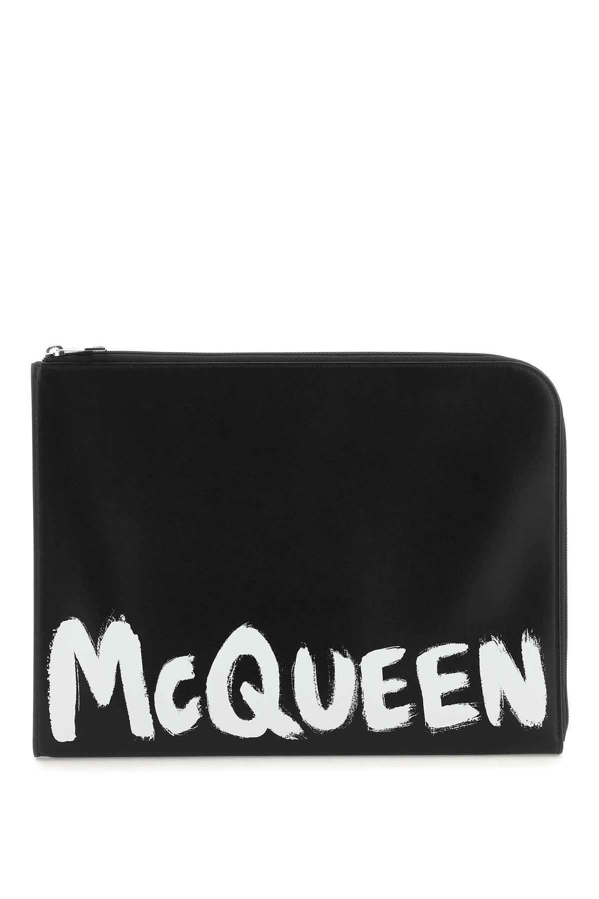 ALEXANDER MCQUEEN Leather Document Holder Clutch
