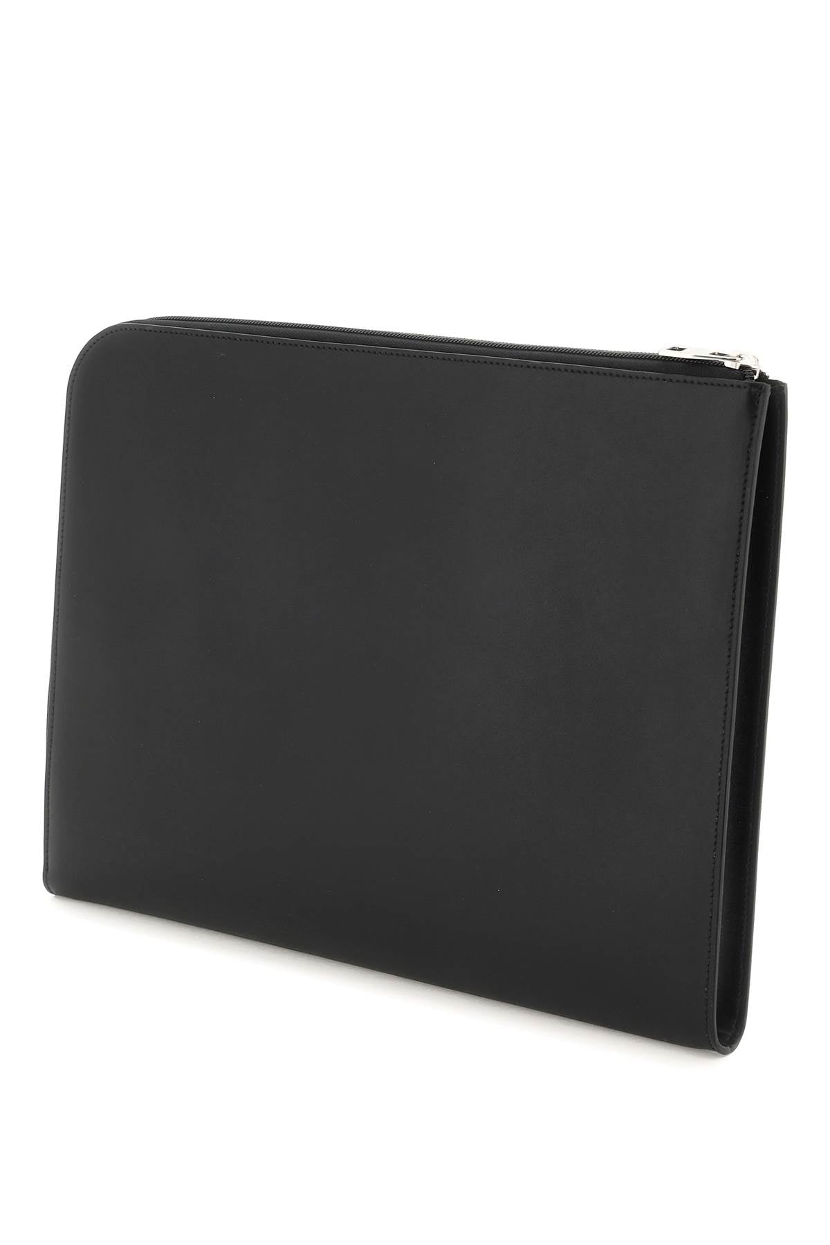 ALEXANDER MCQUEEN Leather Document Holder Clutch