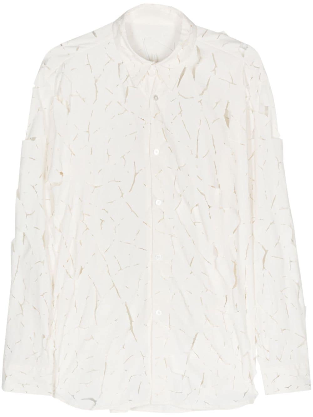 POST ARCHIVE FACTION (PAF) Cut-Out Detail Nylon Shirt