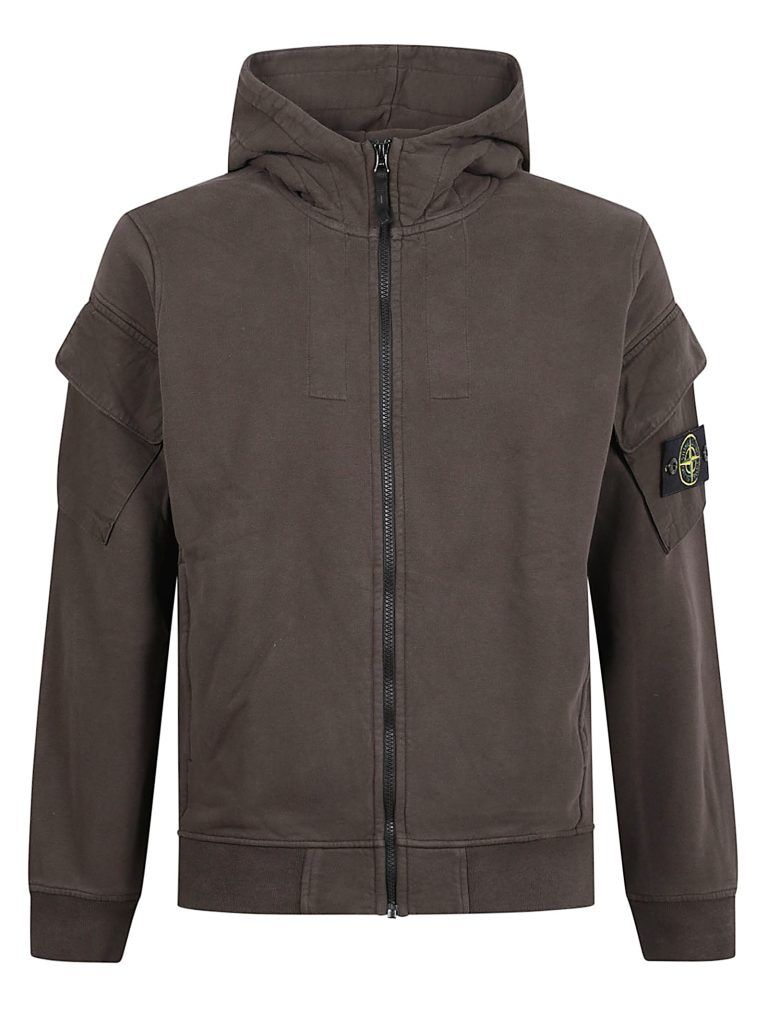 STONE ISLAND Classic Full Zip Hoodie for Men