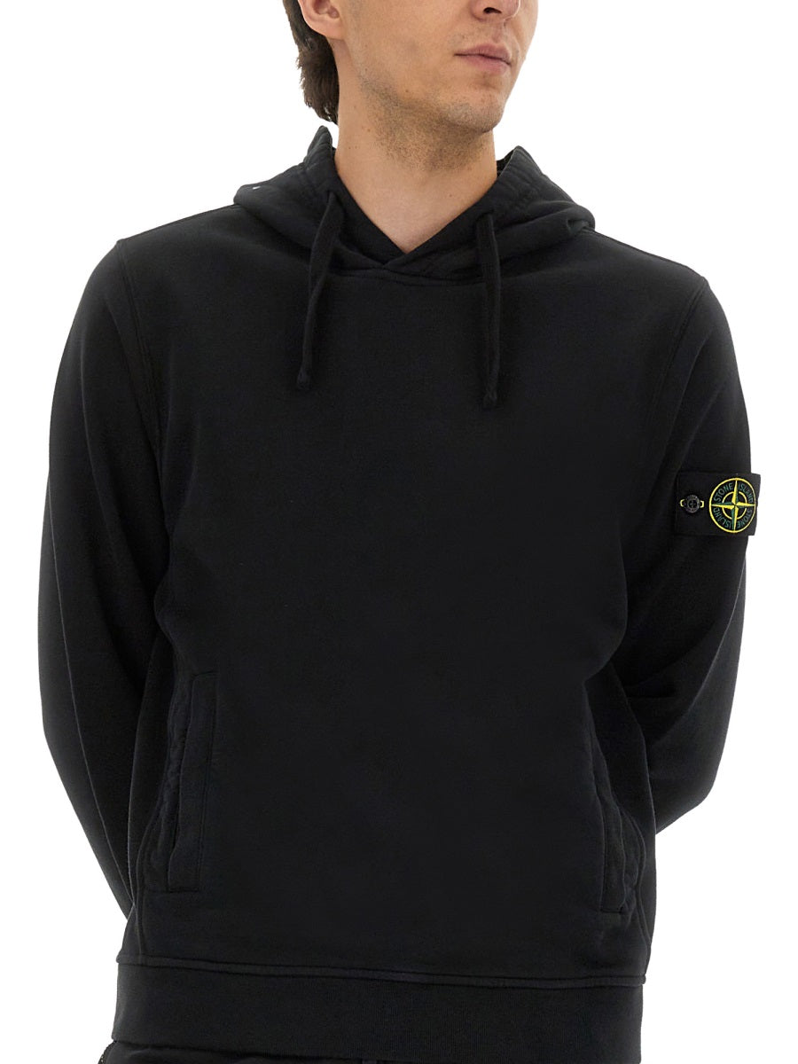 STONE ISLAND Cotton Hoodie - Size L