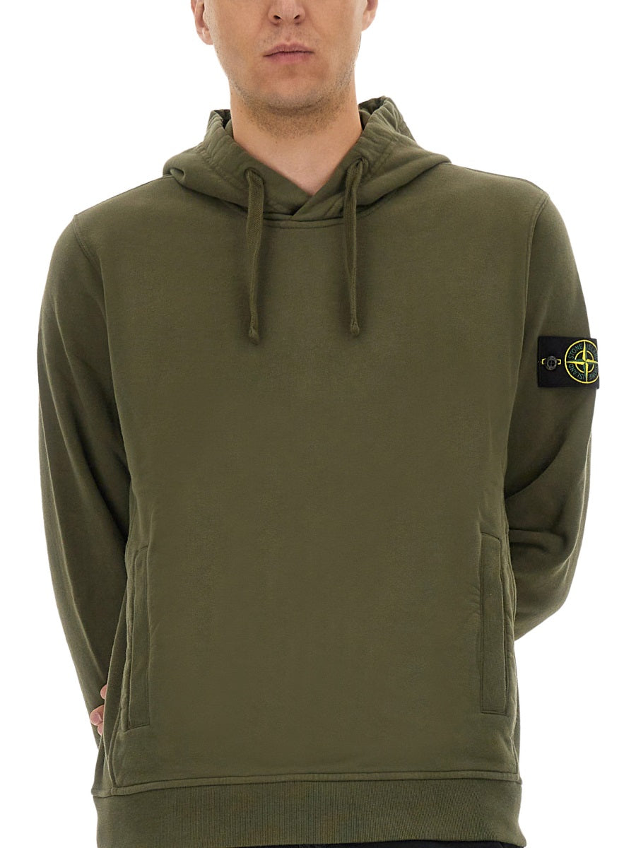 STONE ISLAND Cotton Hoodie - Size L