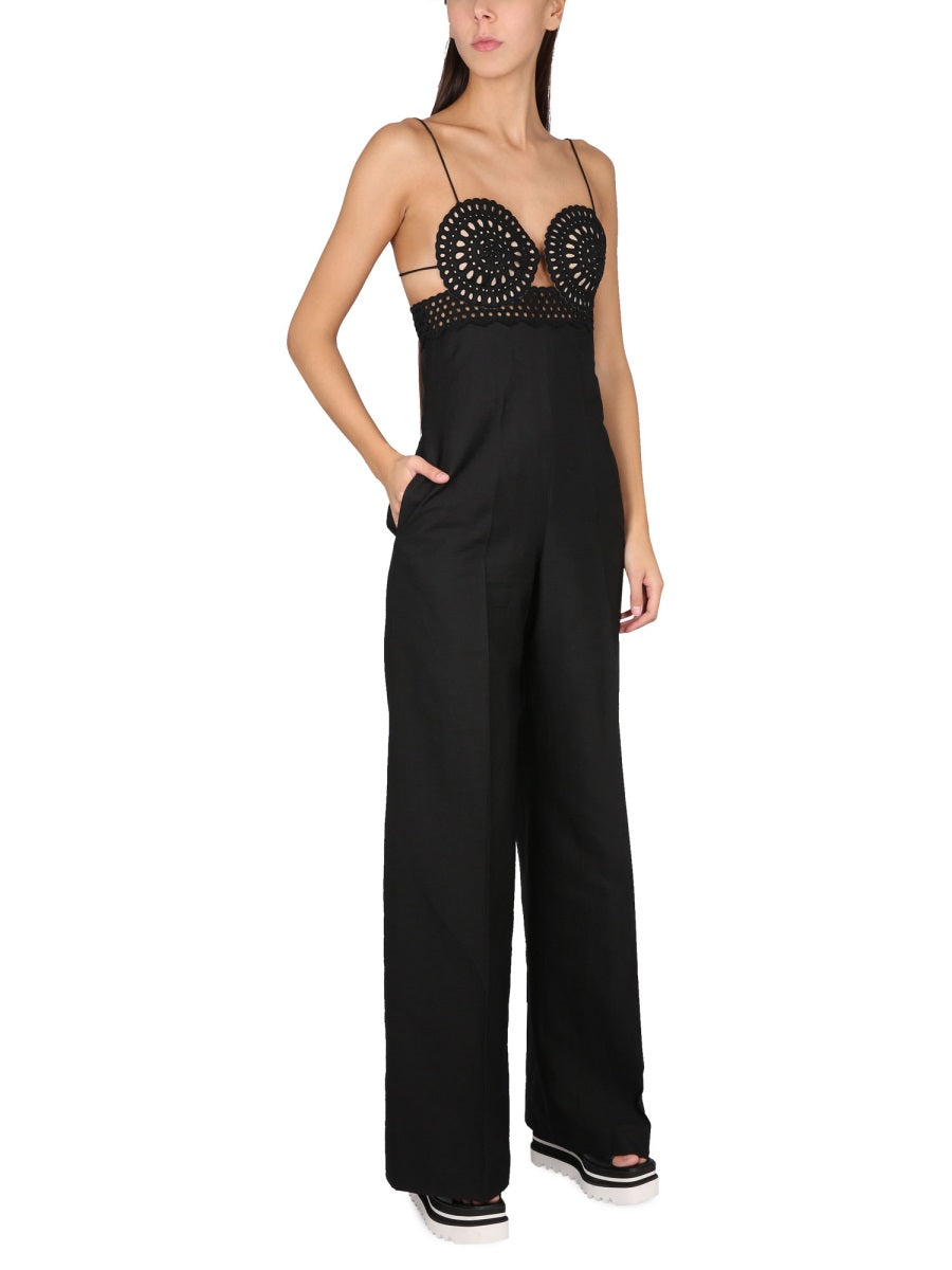 STELLA MCCARTNEY Sangallo Bustier Mini Jumpsuit