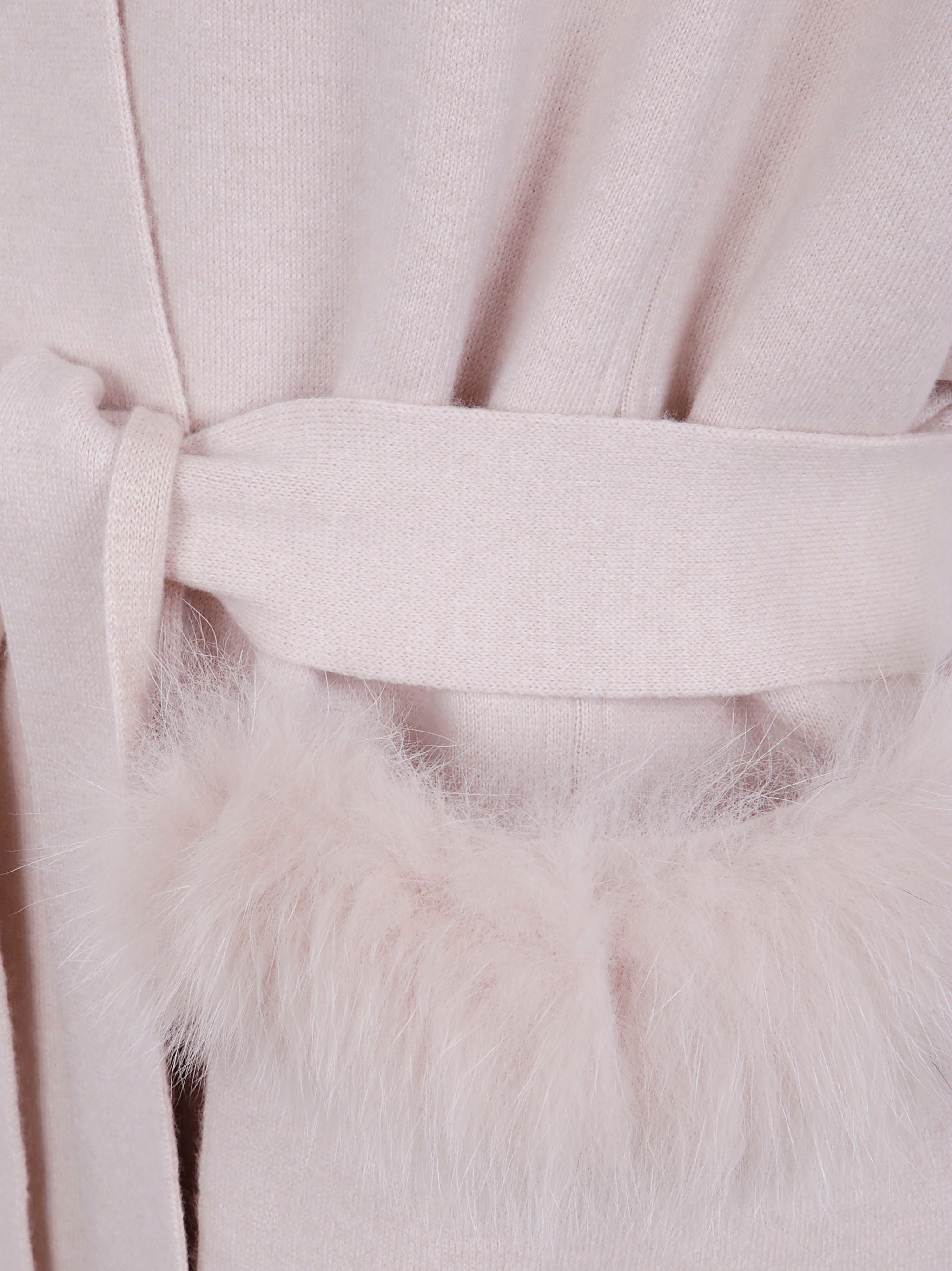 D.EXTERIOR Cashmere Double Fox Cape for Women