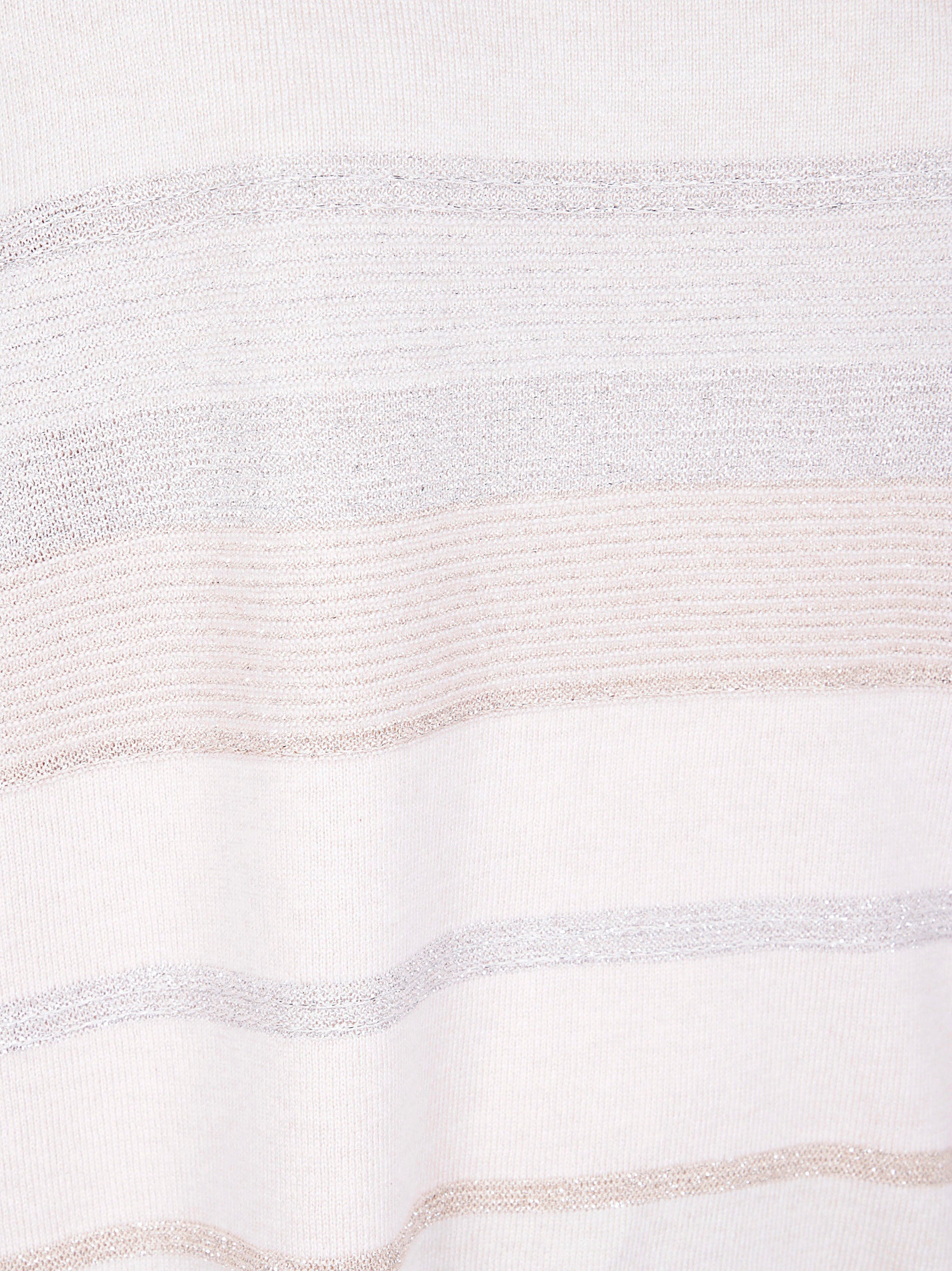 D.EXTERIOR Boatneck Long Sleeves Oversized Stripes Lux Sweater