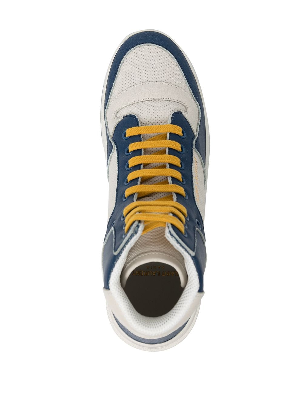 SAINT LAURENT Medium Lace-Up Leather Sneakers