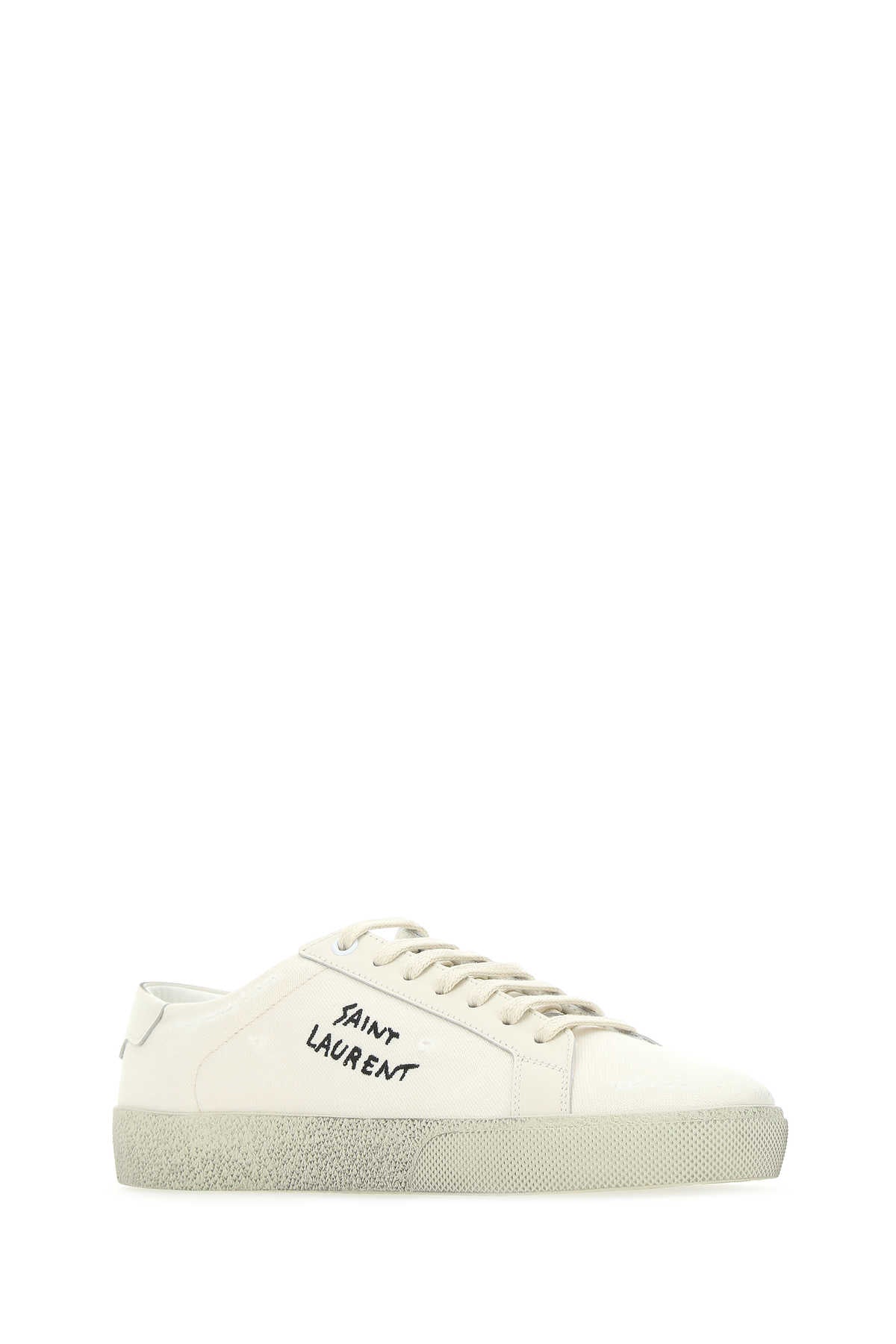 SAINT LAURENT Lace-Up Canvas Sneakers for Women